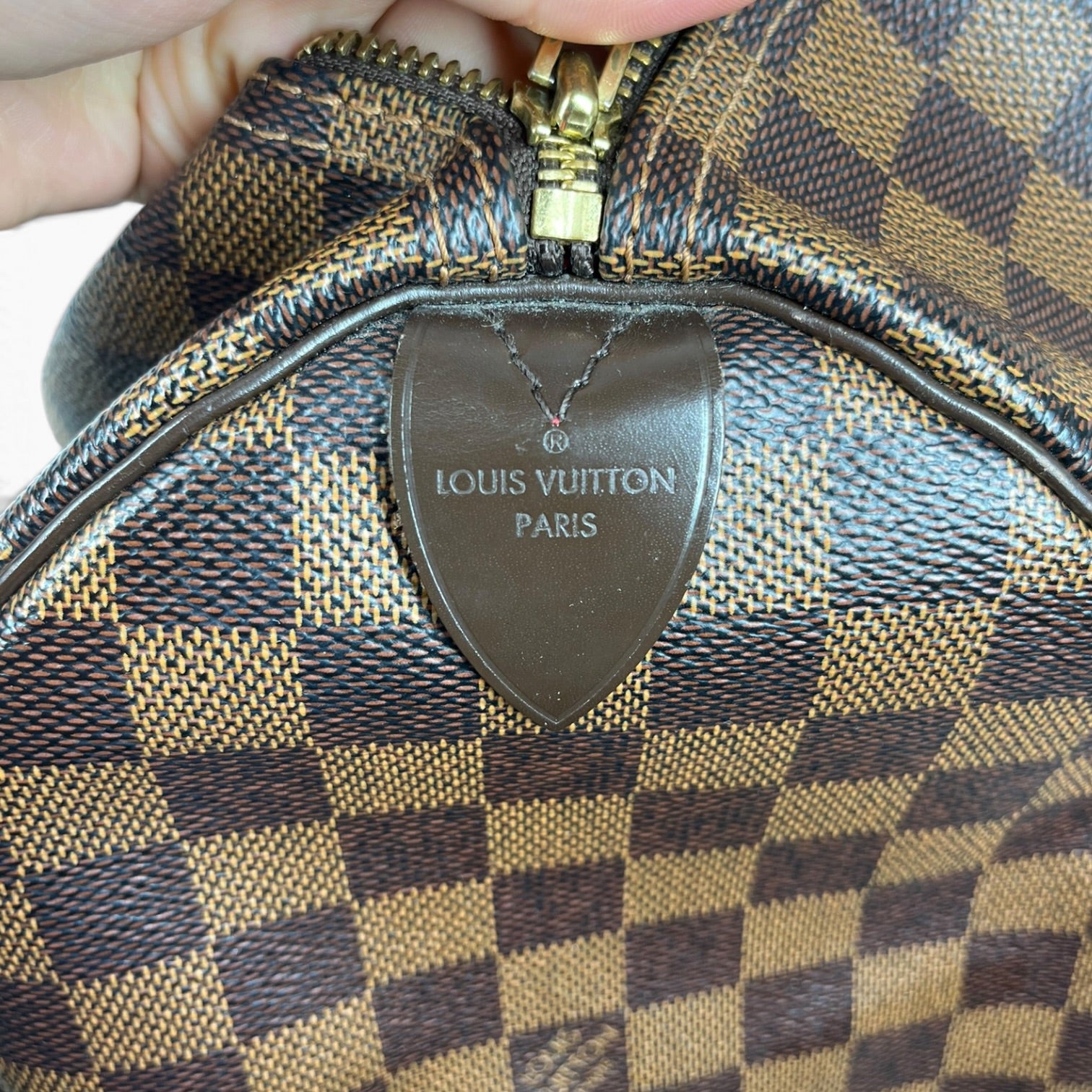 LOUIS VUITTON/Hand Bag/Monogram/Leather/BRW/damier eben speedy 30 view 5