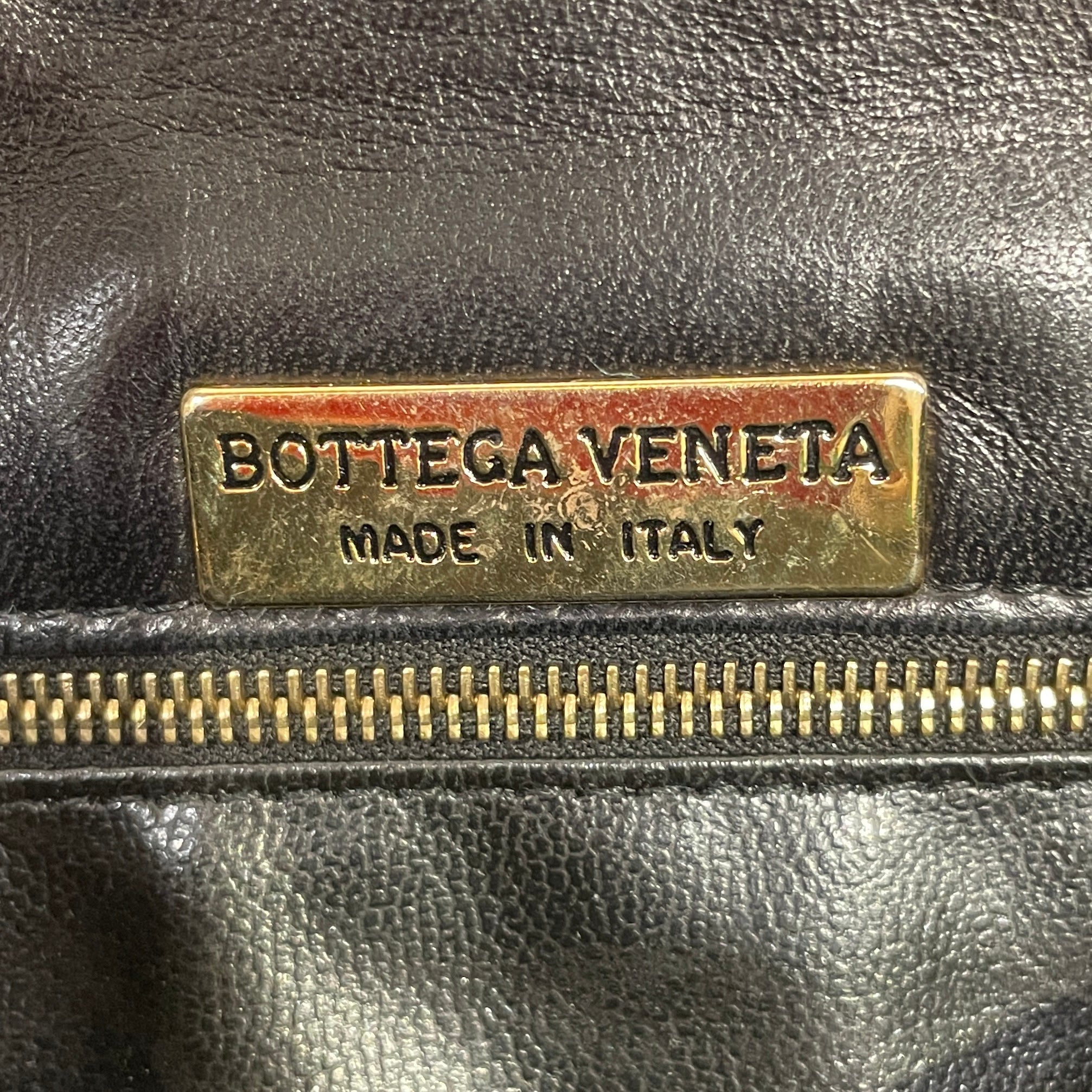 BOTTEGA VENETA/Cross Body Bag/Leather/BLK/VINTAGE view 3