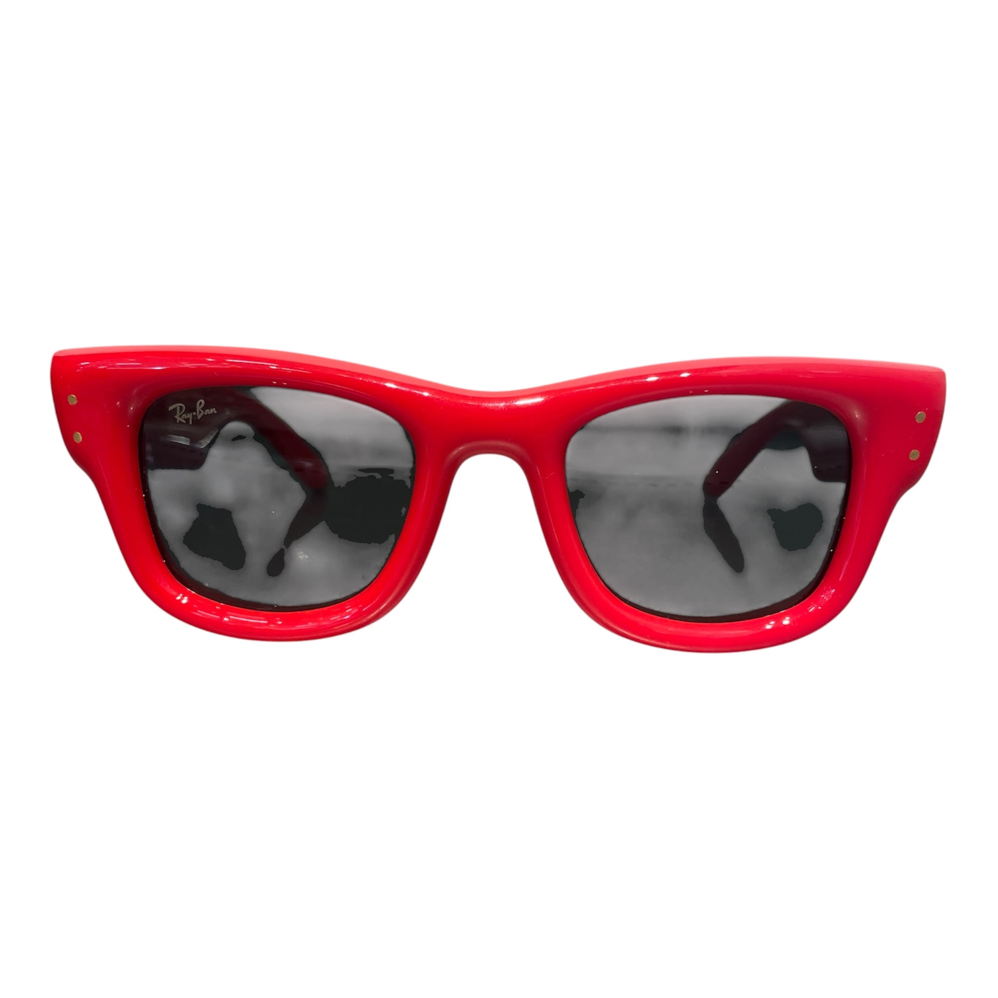 Ray-Ban/Sunglasses/Plastic/RED/M's/wayfarer puffer view 1