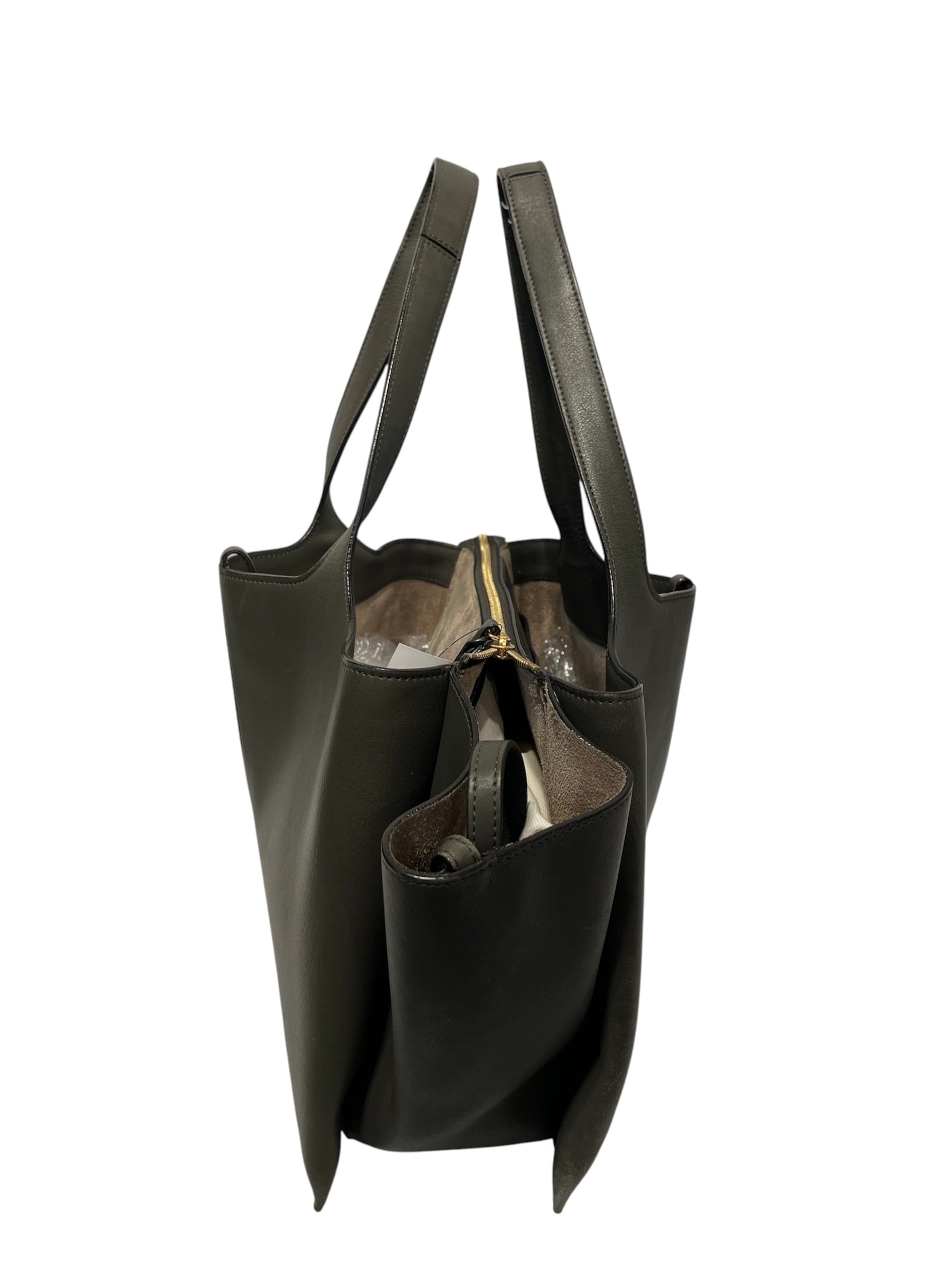 CELINE/Bag/Leather/KHK/TRI FOLD TOTE view 4