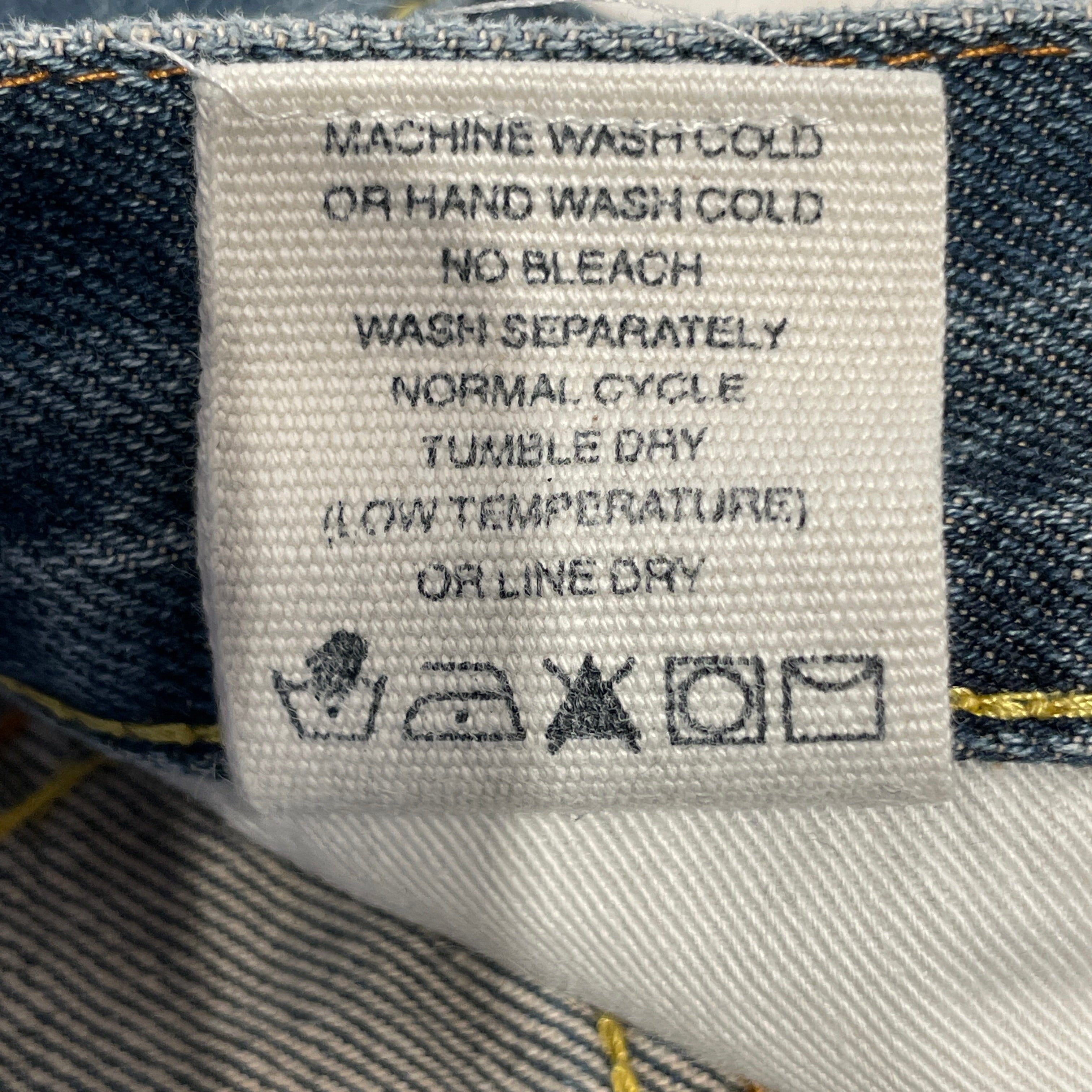 EVISU/Straight Pants/32/Denim/IDG/GREY LOGO view 3