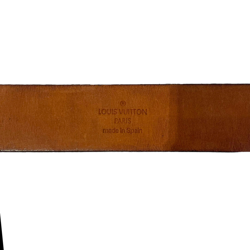 LOUIS VUITTON/Belt/Monogram/Leather/BRW/75cm 30in Vintage Gold Buckle