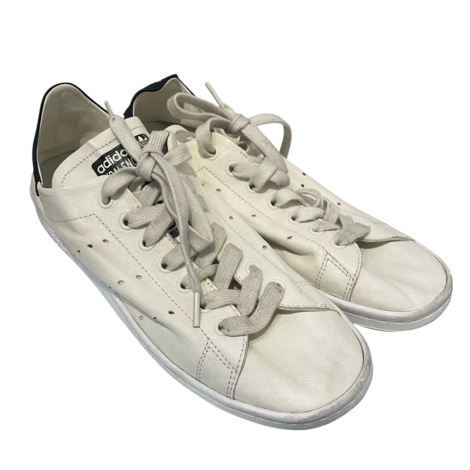 BALENCIAGA/adidas/Low-Sneakers/US 7/Leather/WHT/U-Tip/LOWTOP WHITE/BLK AGAS view 1
