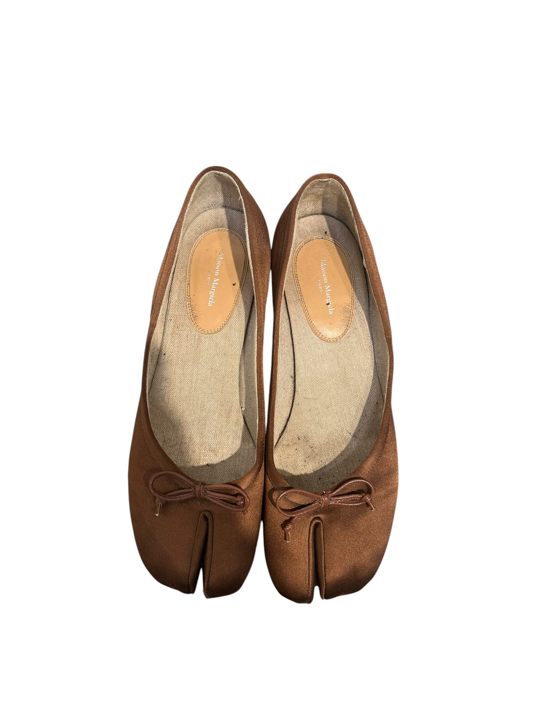 Maison Margiela/Heels/EU 41/BRW/TABI SATIN BOW HEEL view 5