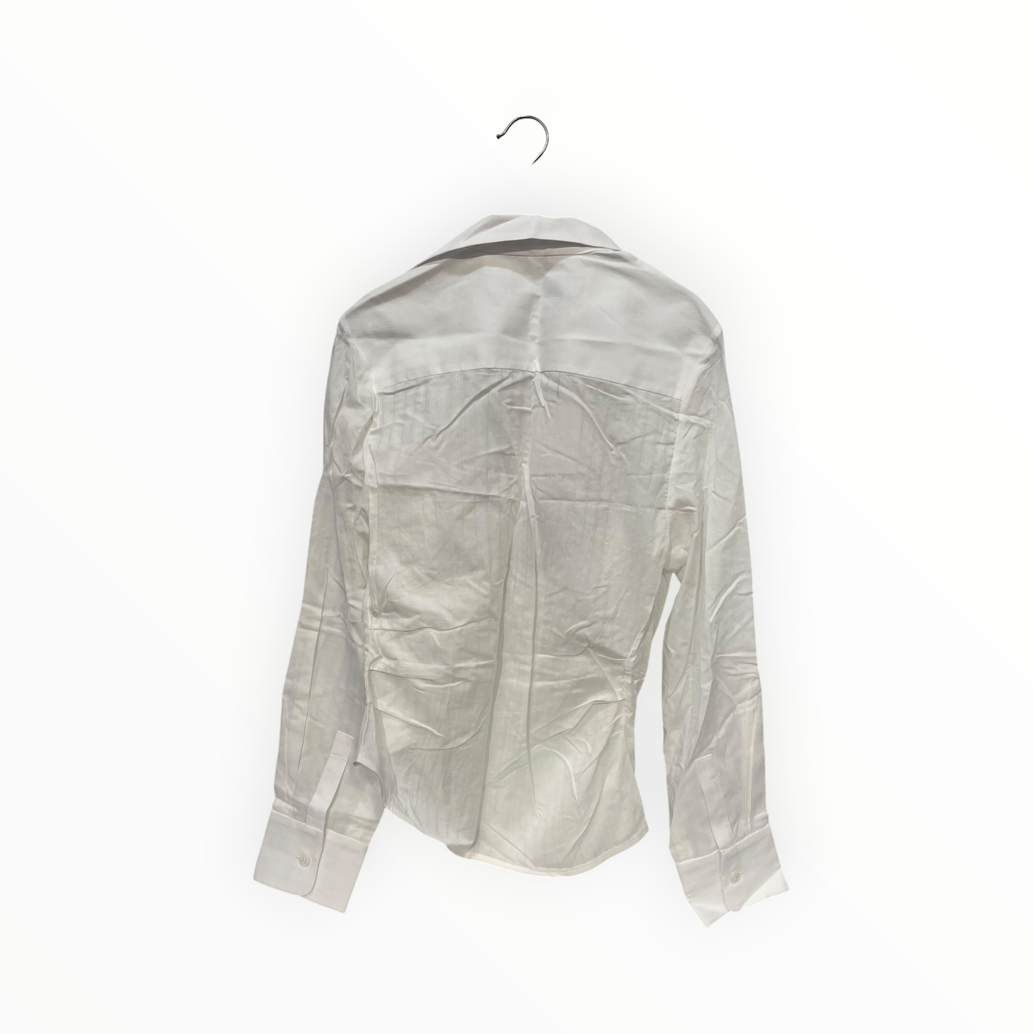 JACQUEMUS/LS Blouse/38/Cotton/WHT/two button collar view 2