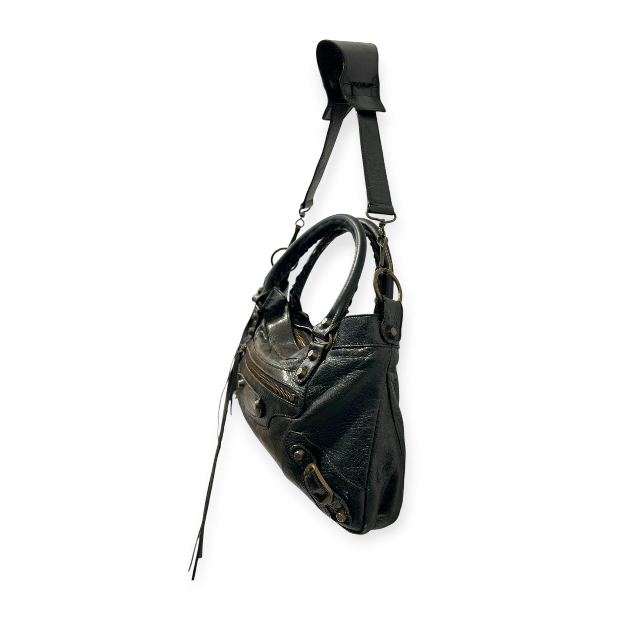 BALENCIAGA/Bag/Leather/BLK/LEATHER MOTORCROSS BAG view 5