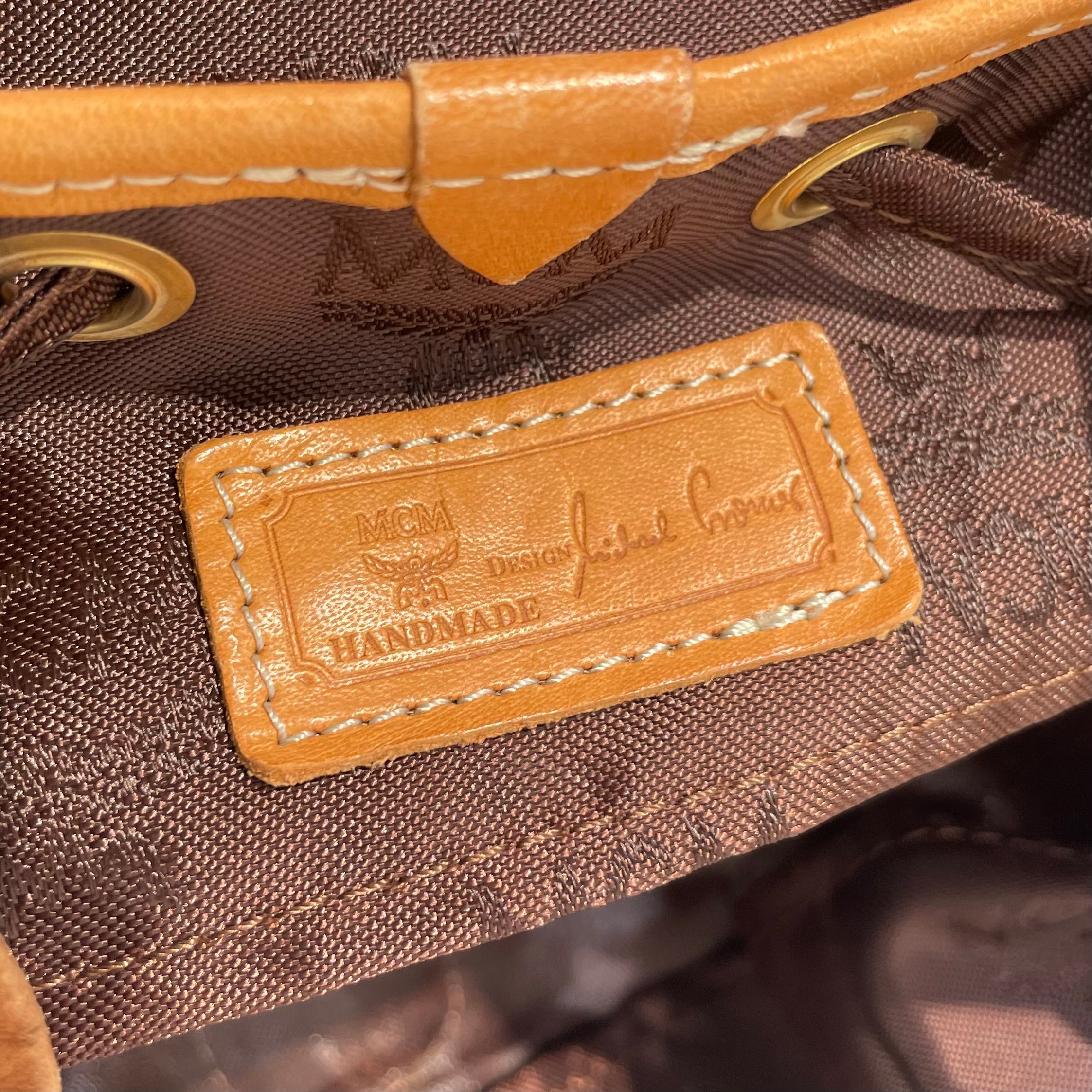 MCM/Backpack/Monogram/Nylon/BRW/MCM BOOKBAG BELT STRAP view 3
