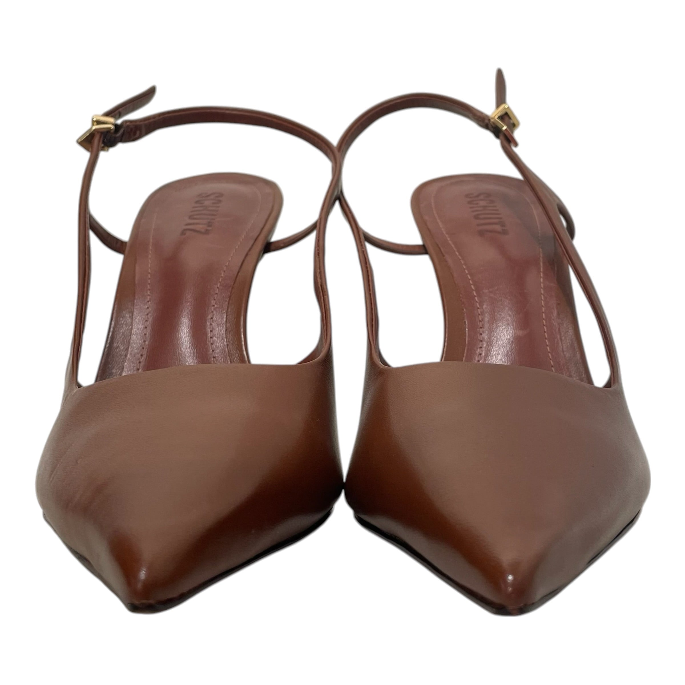 SCHUTZ/Heels/US 10/Leather/BRW/ view 4