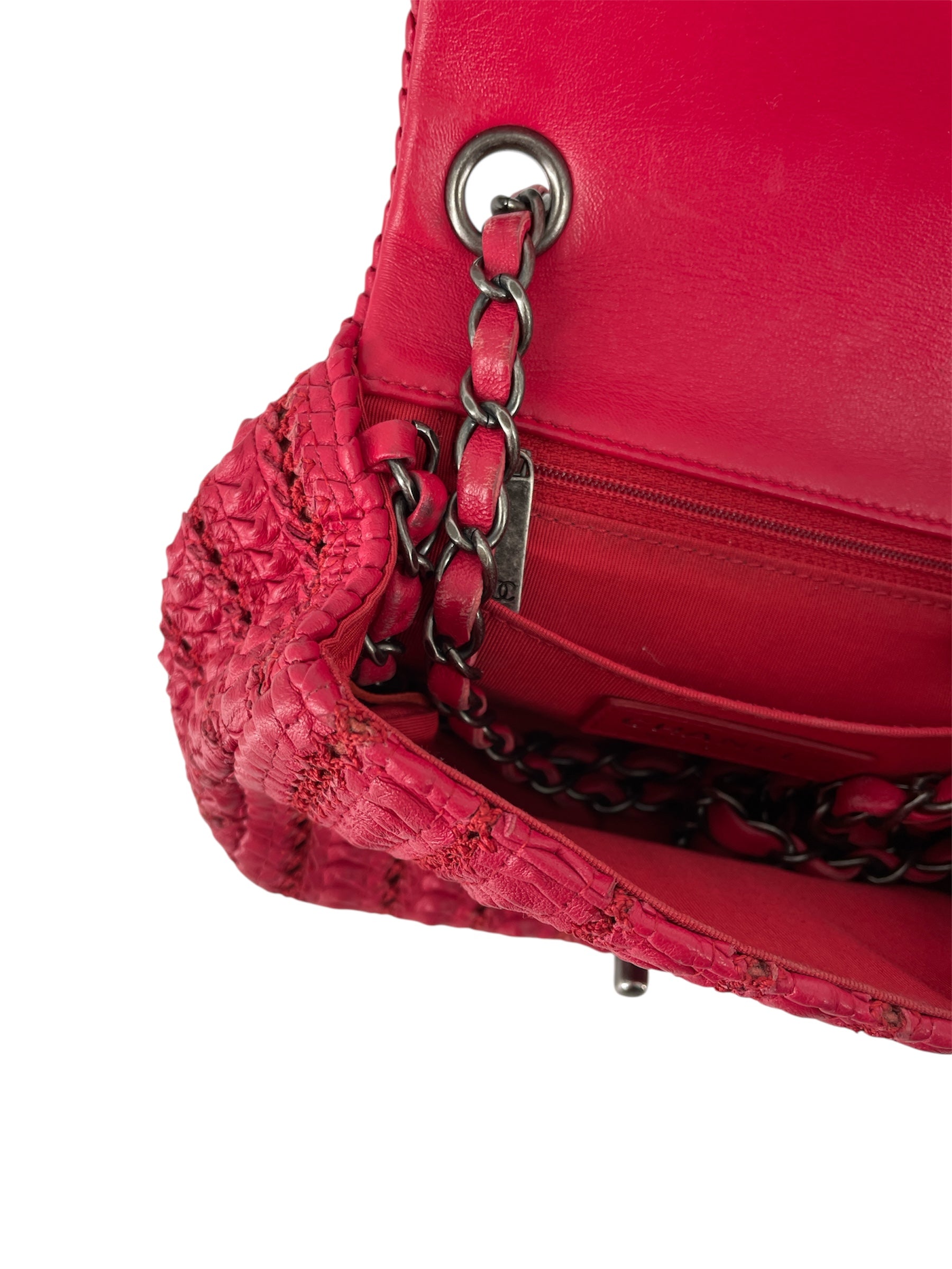 CHANEL/Cross Body Bag/Leather/RED/21812751 view 4