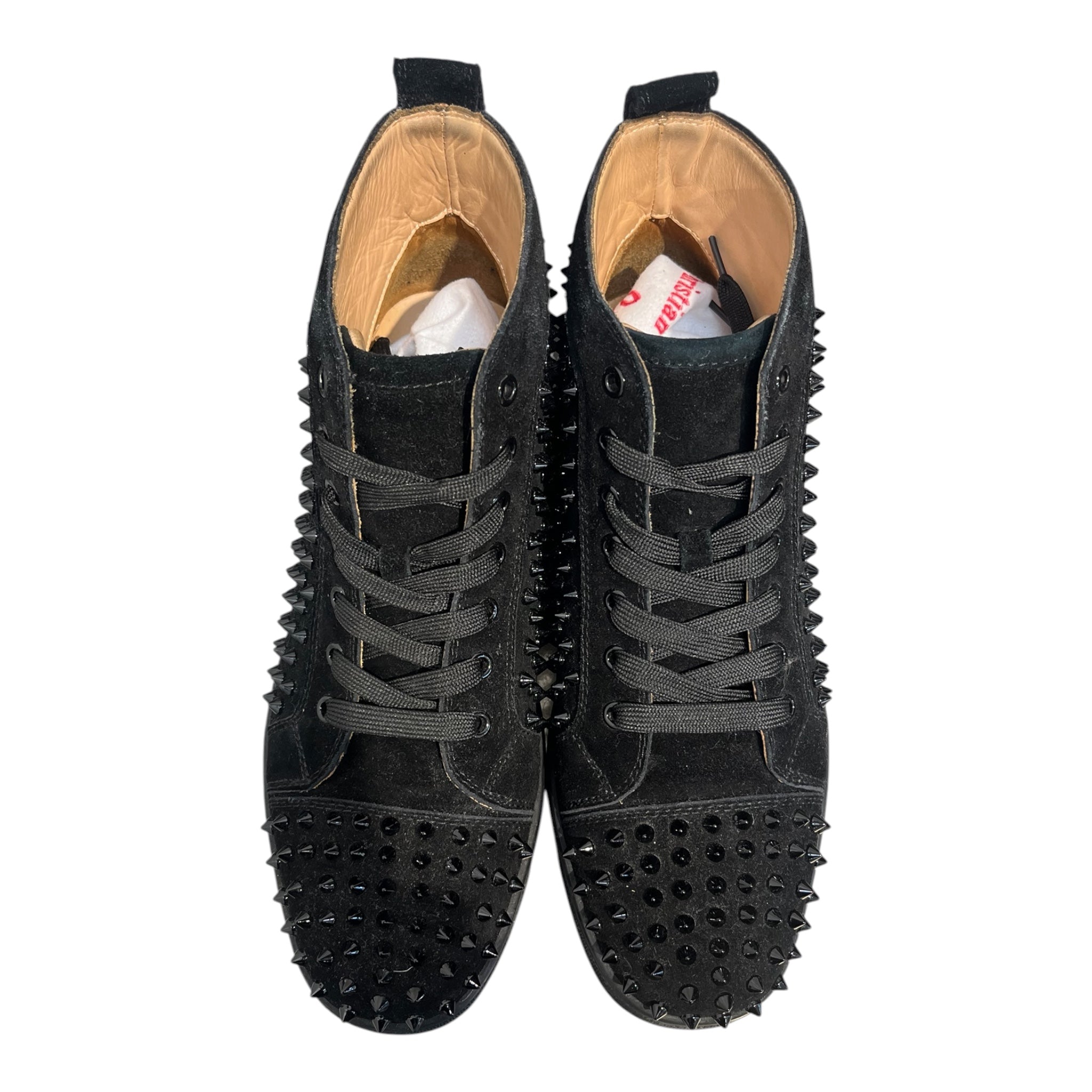 Christian Louboutin/Hi-Sneakers/BLK/spike view 6