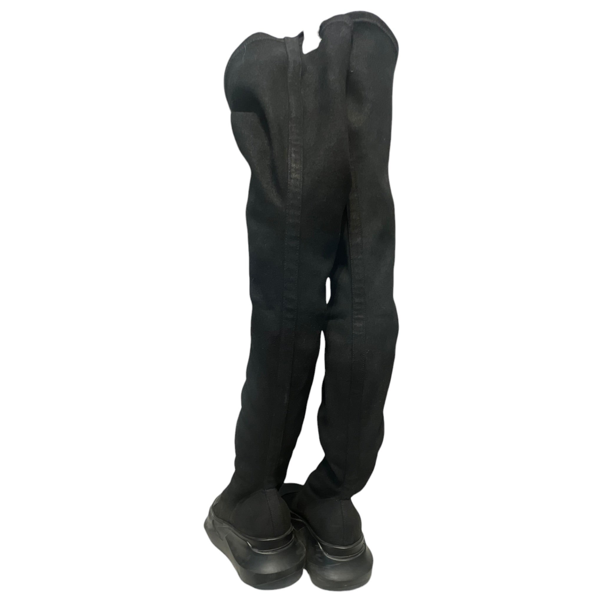Rick Owens/Shoes/EU 38/Denim/BLK/KNEE HIGH view 2