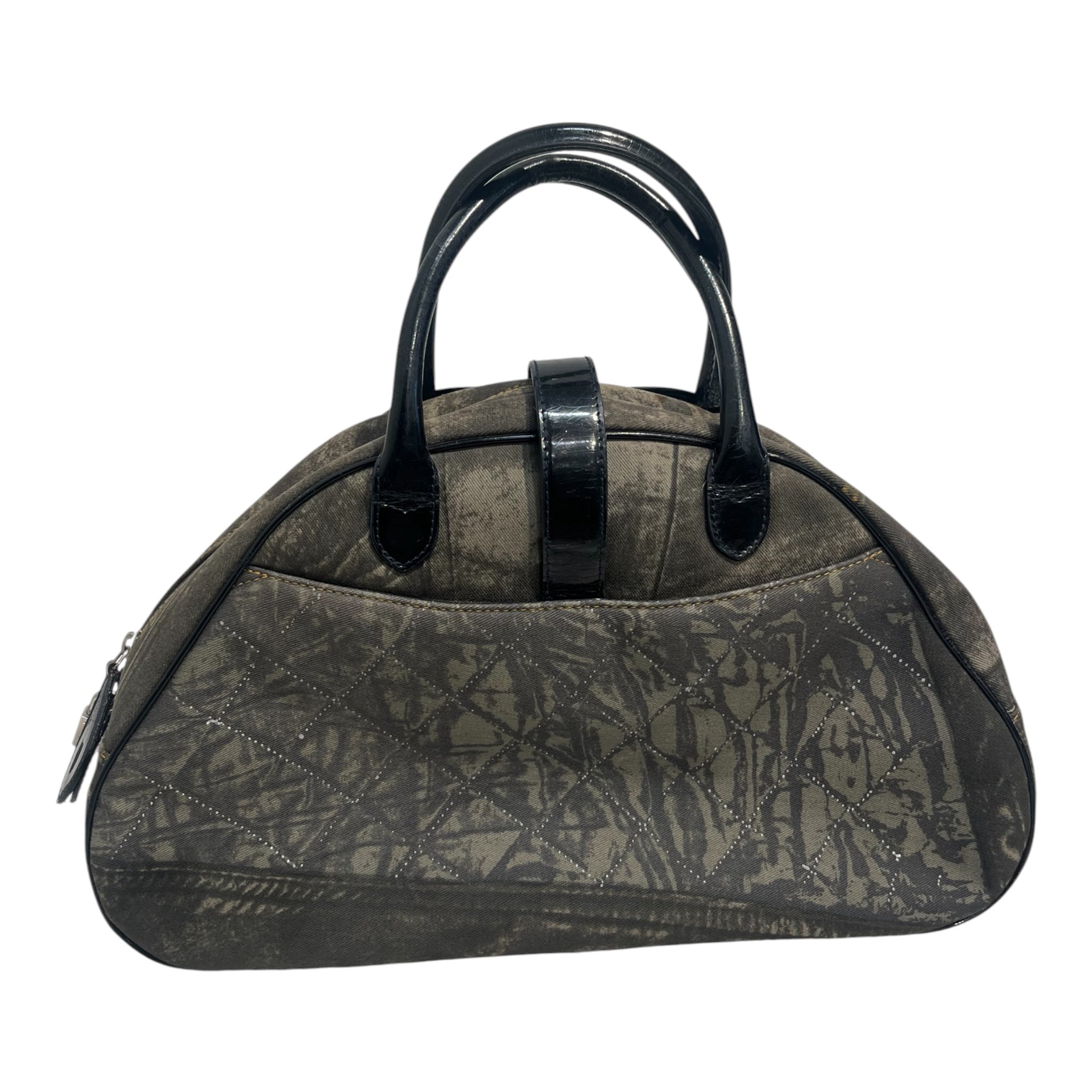 Christian Dior/Hand Bag/All Over Print/Cotton/BLU/SPEEDWAY DENIM SADDLE BOWLER view 2