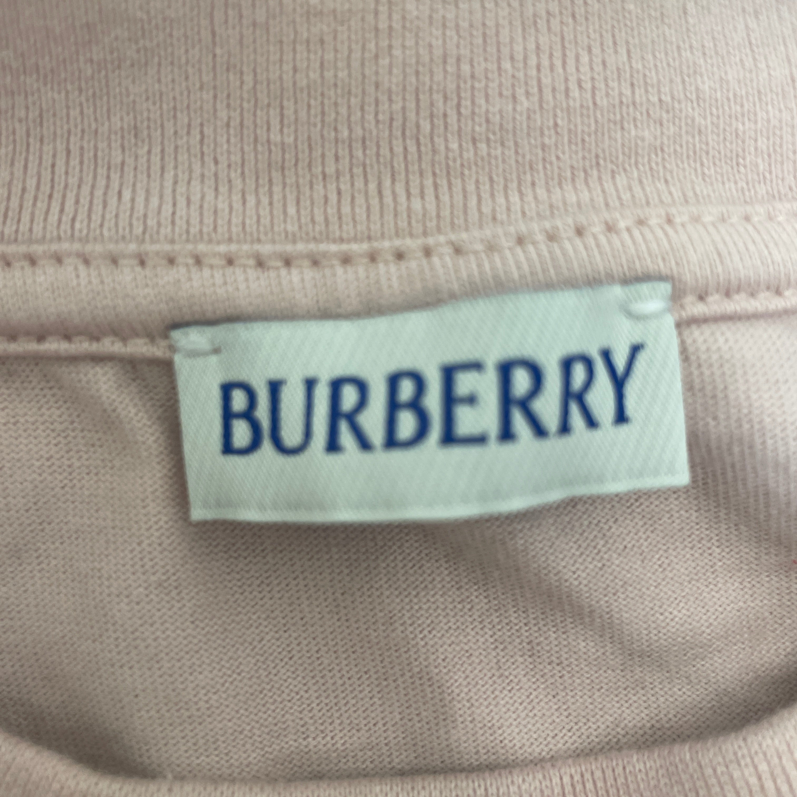 BURBERRYS/T-Shirt/S/Cotton/PNK/logo view 3