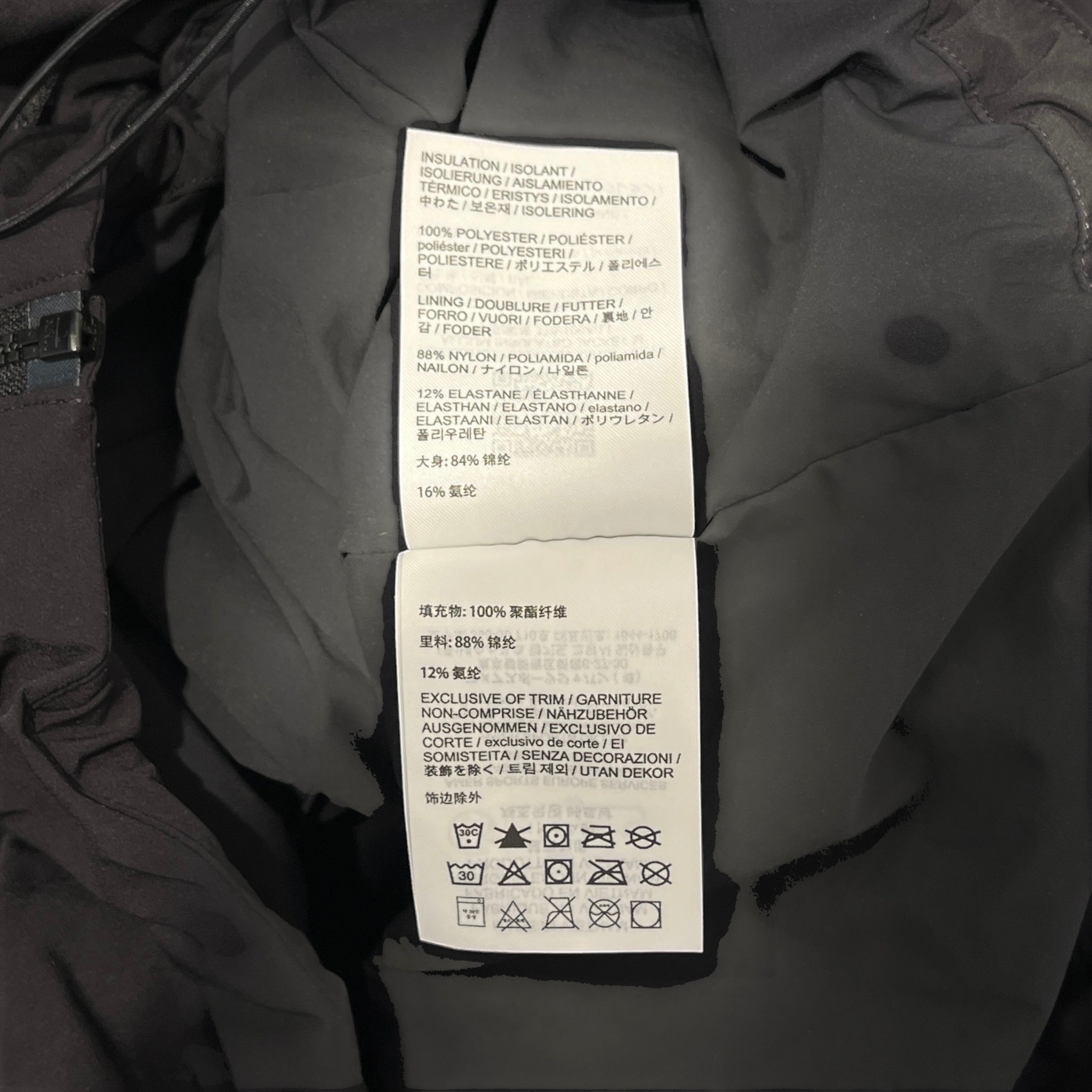 ARC'TERYX/Jacket/L/Nylon/BLK/Graphic/Allium Insulated Tech Pkt Jkt view 5