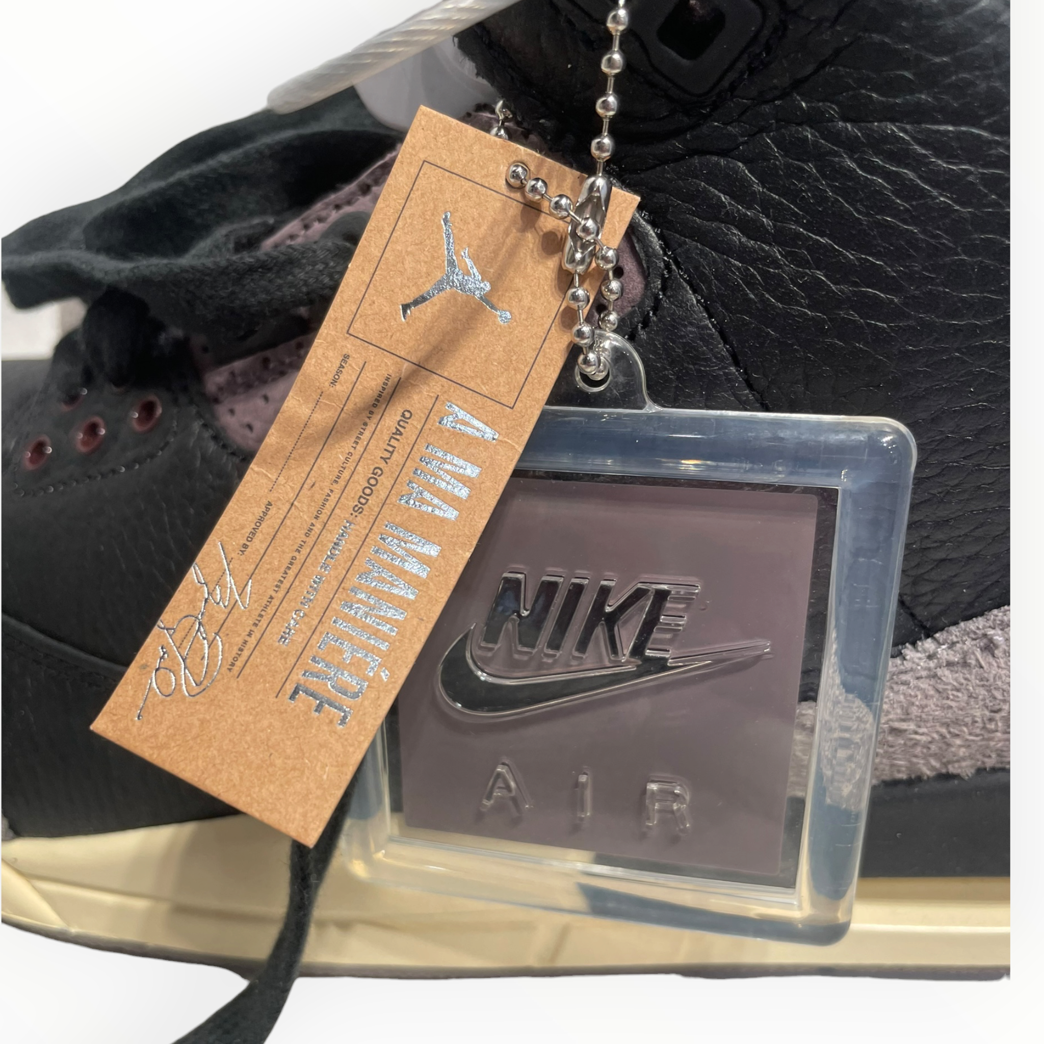 A MA MANIERE/Low-Sneakers/US 13/Leather/BLK/Jordan 3's view 4