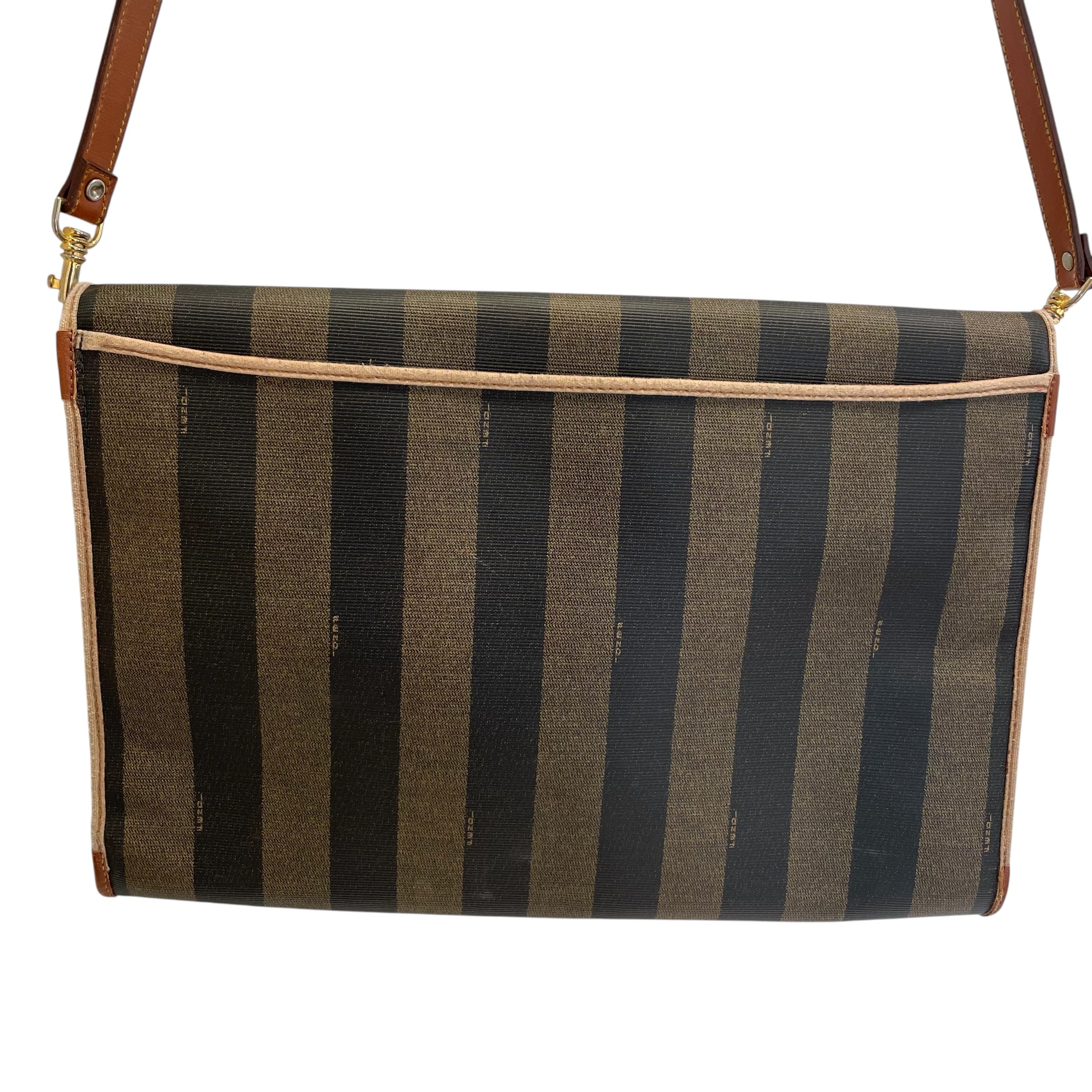 FENDI/Cross Body Bag/Stripe/GRY/PEQUIN VTG CROSSBODY view 4