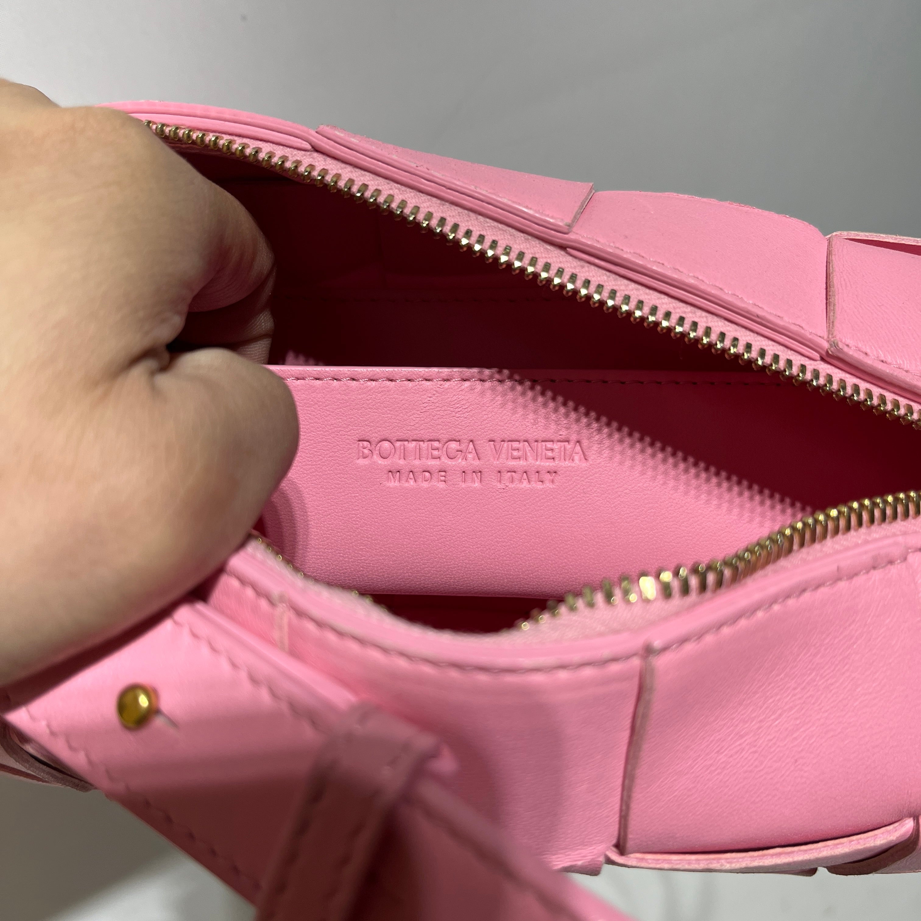 BOTTEGA VENETA/Hand Bag/Leather/PNK/BRICK CASSETTE view 6