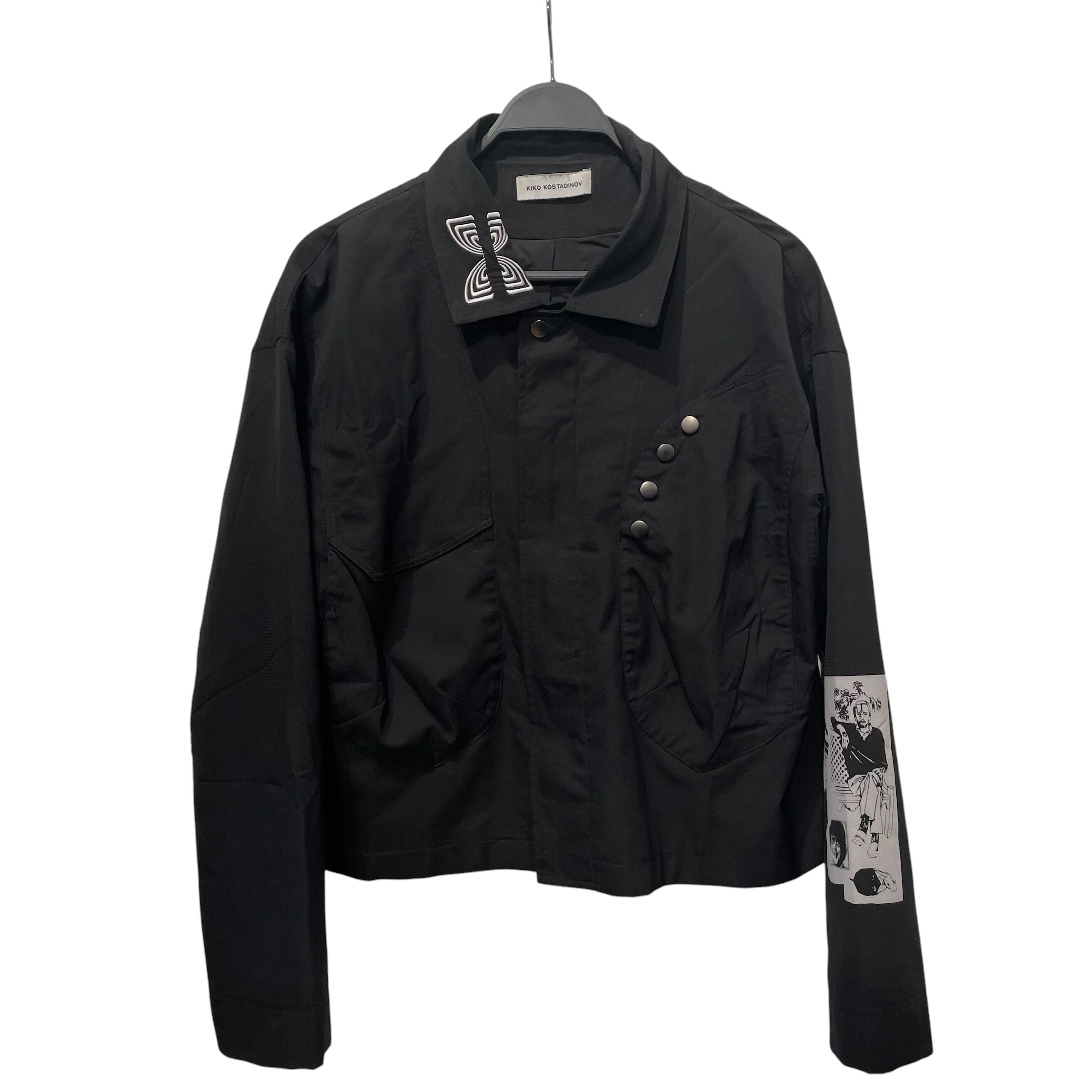 Kiko Kostadinov/Jacket/46/Nylon/BLK/Graphic/Yamantaka Eye Graphic view 2