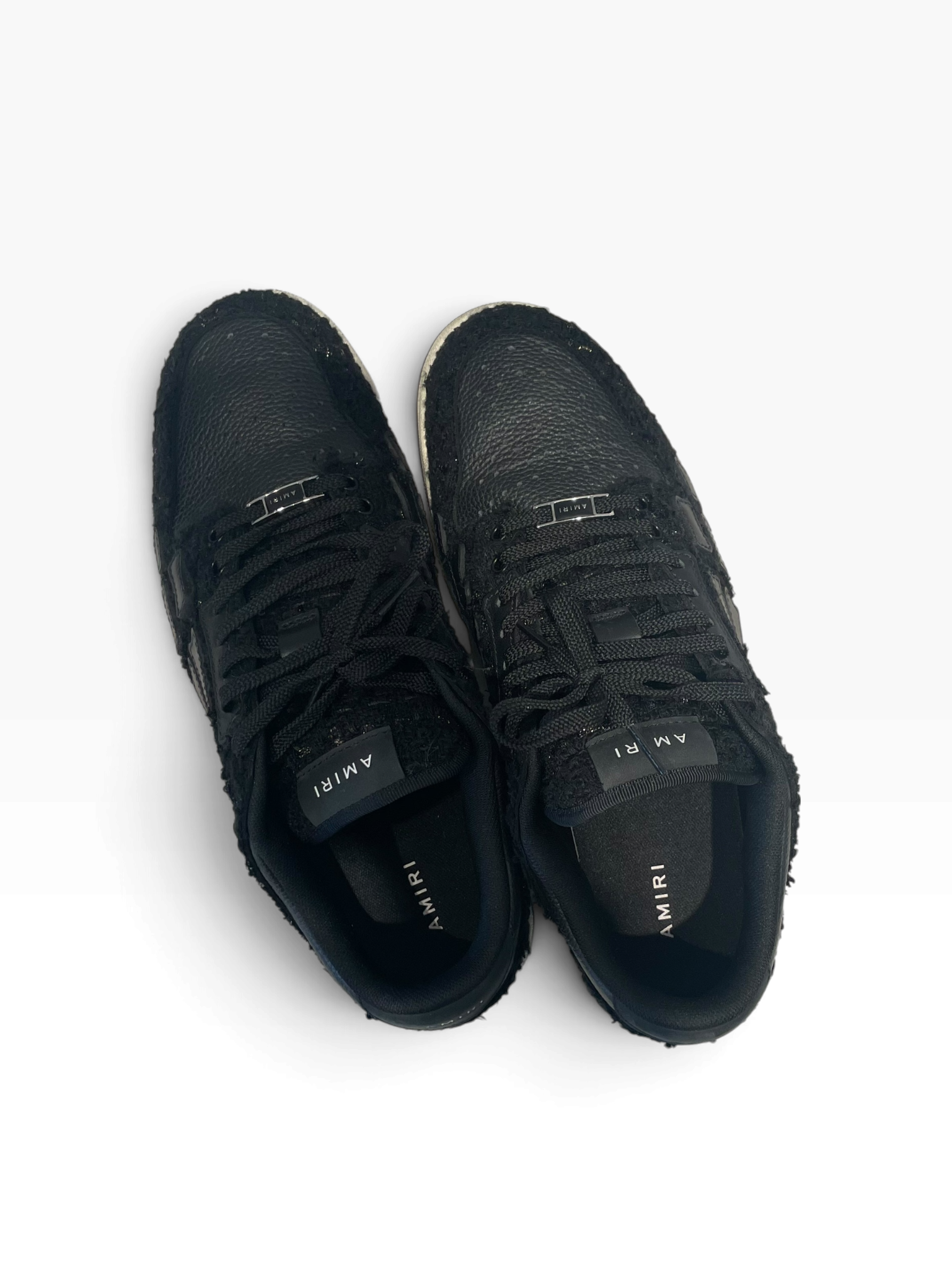 AMIRI/Low-Sneakers/US 11/Leather/BLK/Boucle Skeleton view 3