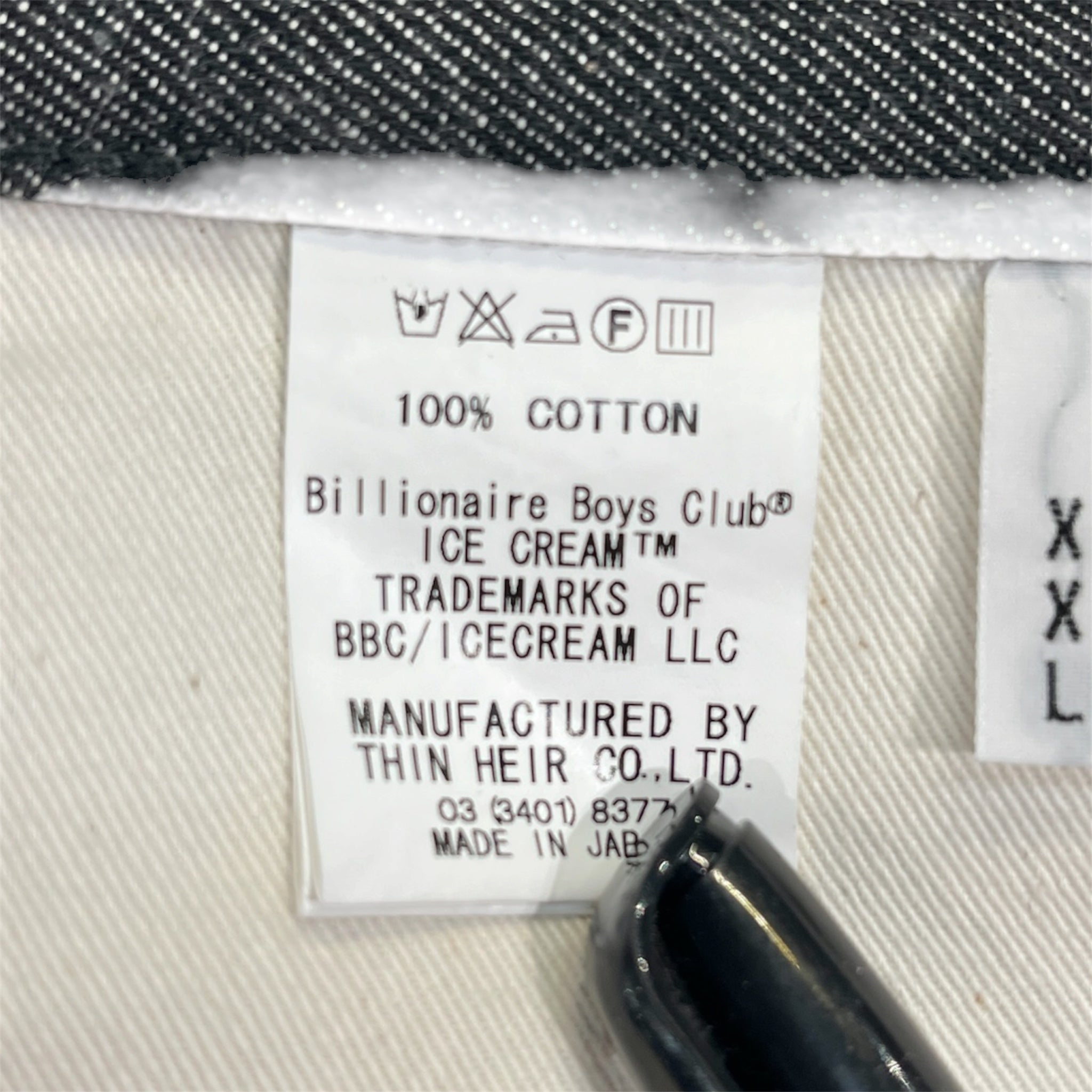 BILLIONAIRE BOYS CLUB/Straight Pants/XXL/Denim/GRY/Diamonds and Dollars Selvedge view 3