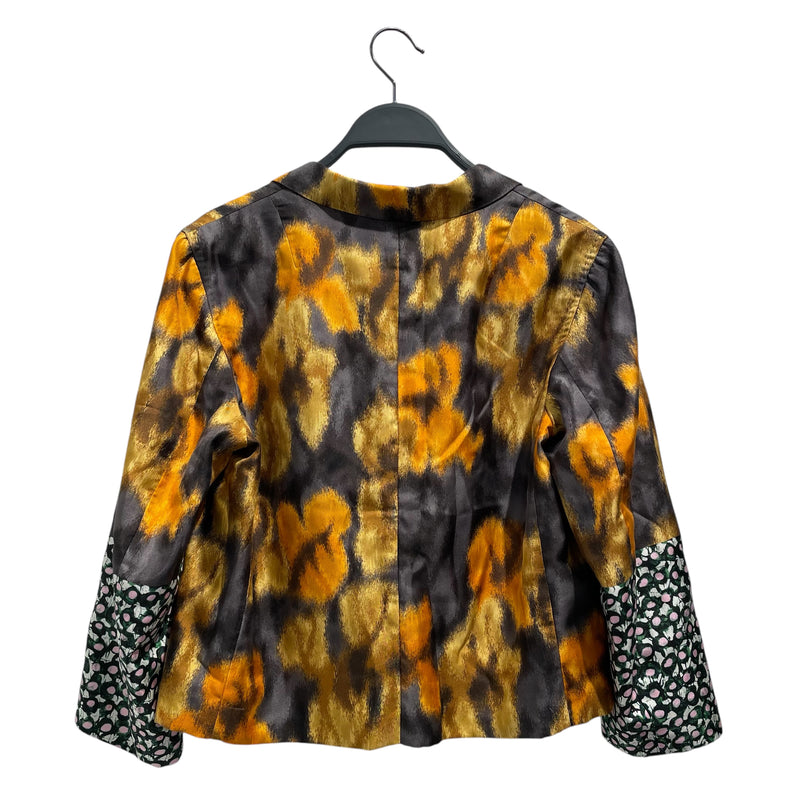 DRIES VAN NOTEN/Tailored Jkt/40/All Over Print/Silk/MLT/