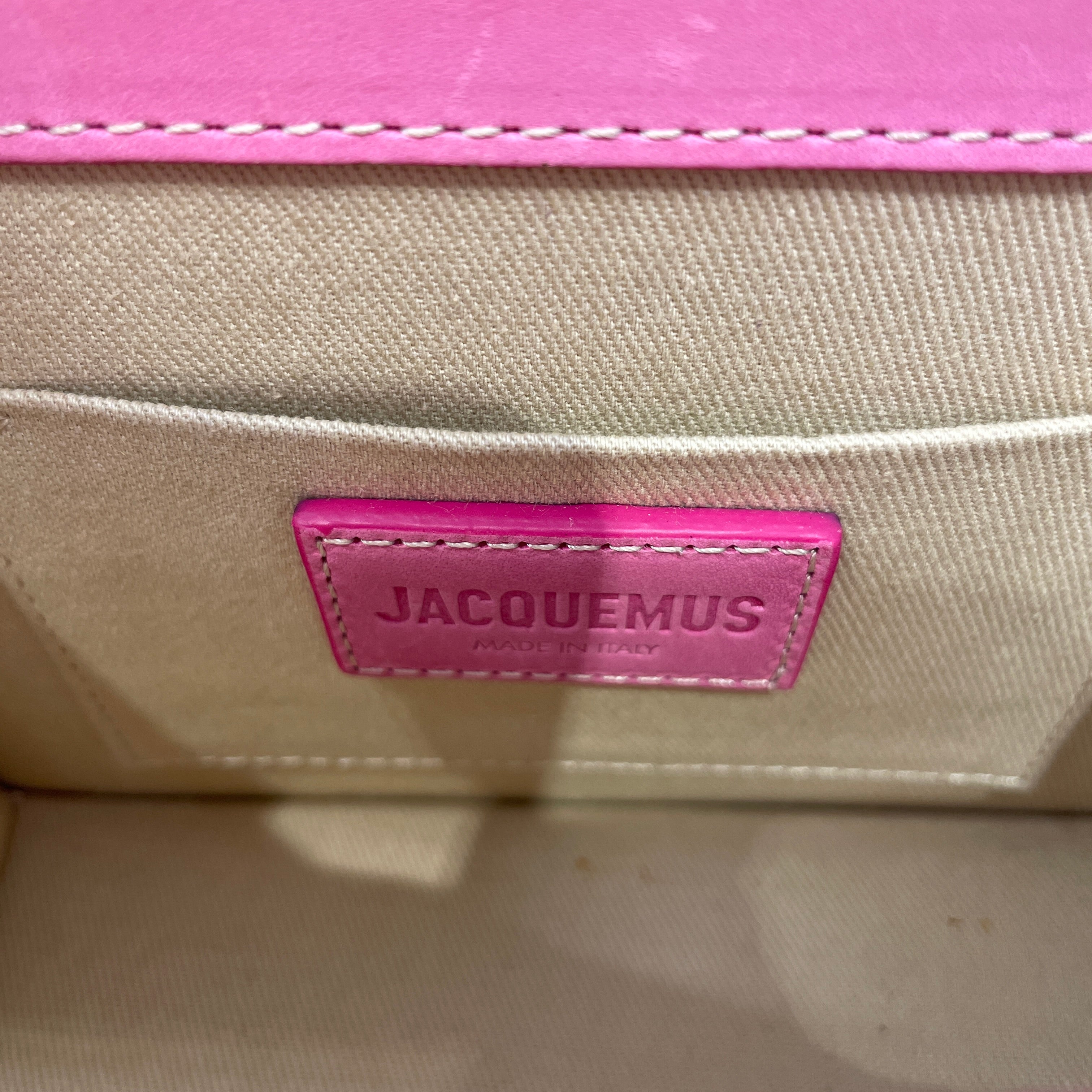 JACQUEMUS/Hand Bag/Leather/PNK/GOLD LOGO TOP HANDLE view 7
