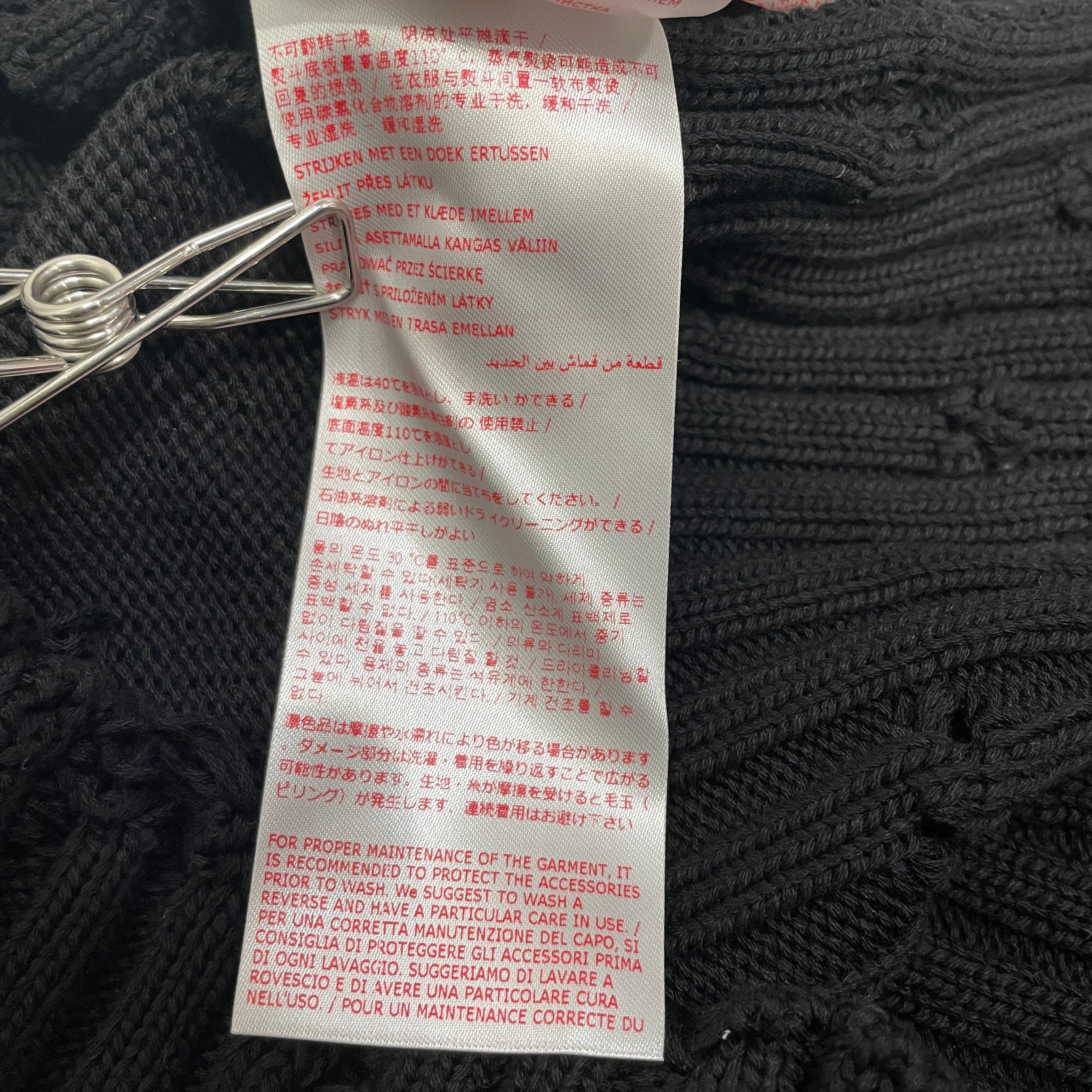 MARNI/Sweater/36/Cotton/BLK/High Neck/CROPPED SL view 6