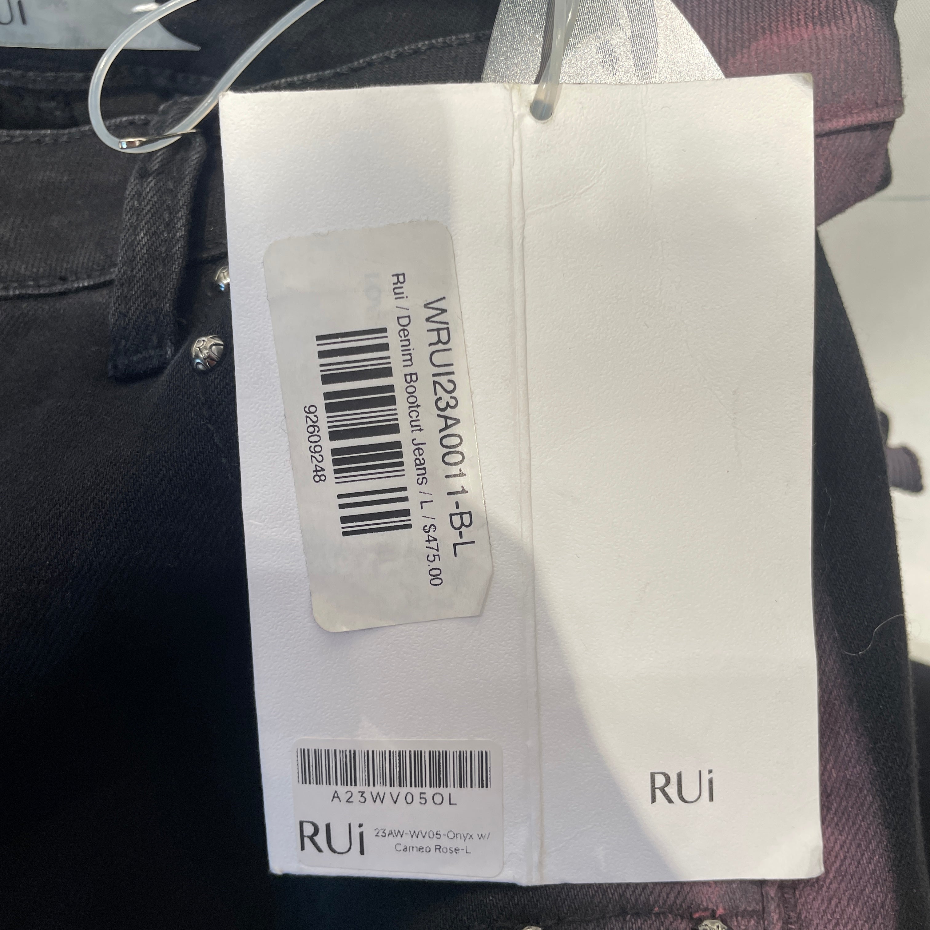 RUI/Bottoms/L/Cotton/BLK/RIPPED/FADED PURPLE view 5