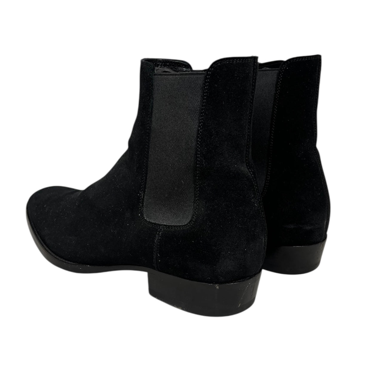 SAINT LAURENT/Chelsea Boots/EU 40/Suede/BLK/WYATT 30 CHELSEA view 2