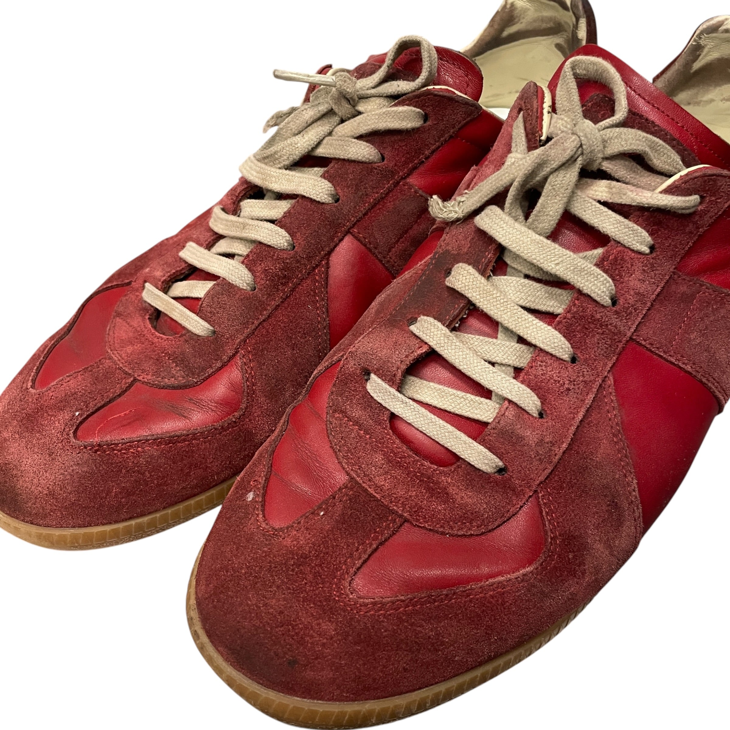 Maison Margiela/Low-Sneakers/EU 45/Suede/BRD/RED SUEDE TRIM GAT view 5