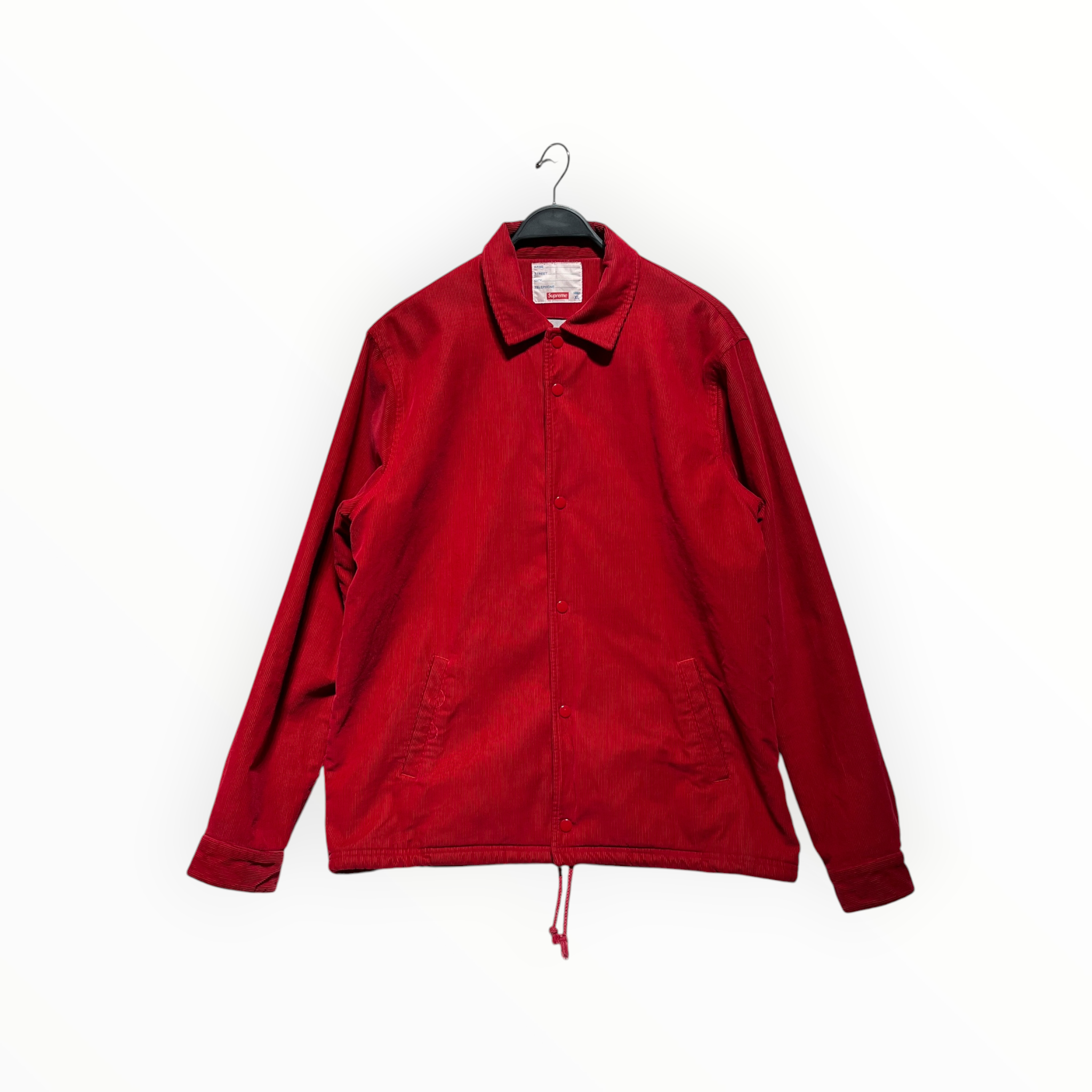 Supreme/Jacket/XL/Cotton/RED/CORDUROY view 1