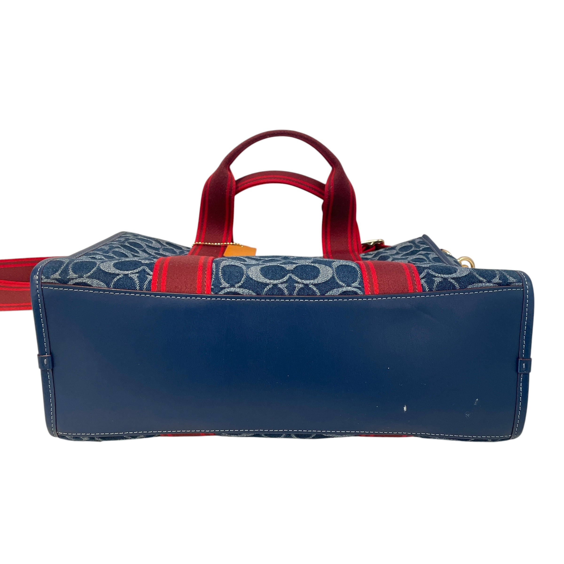 COACH/Tote Bag/Monogram/Denim/BLU/smith tote in signature denim view 3