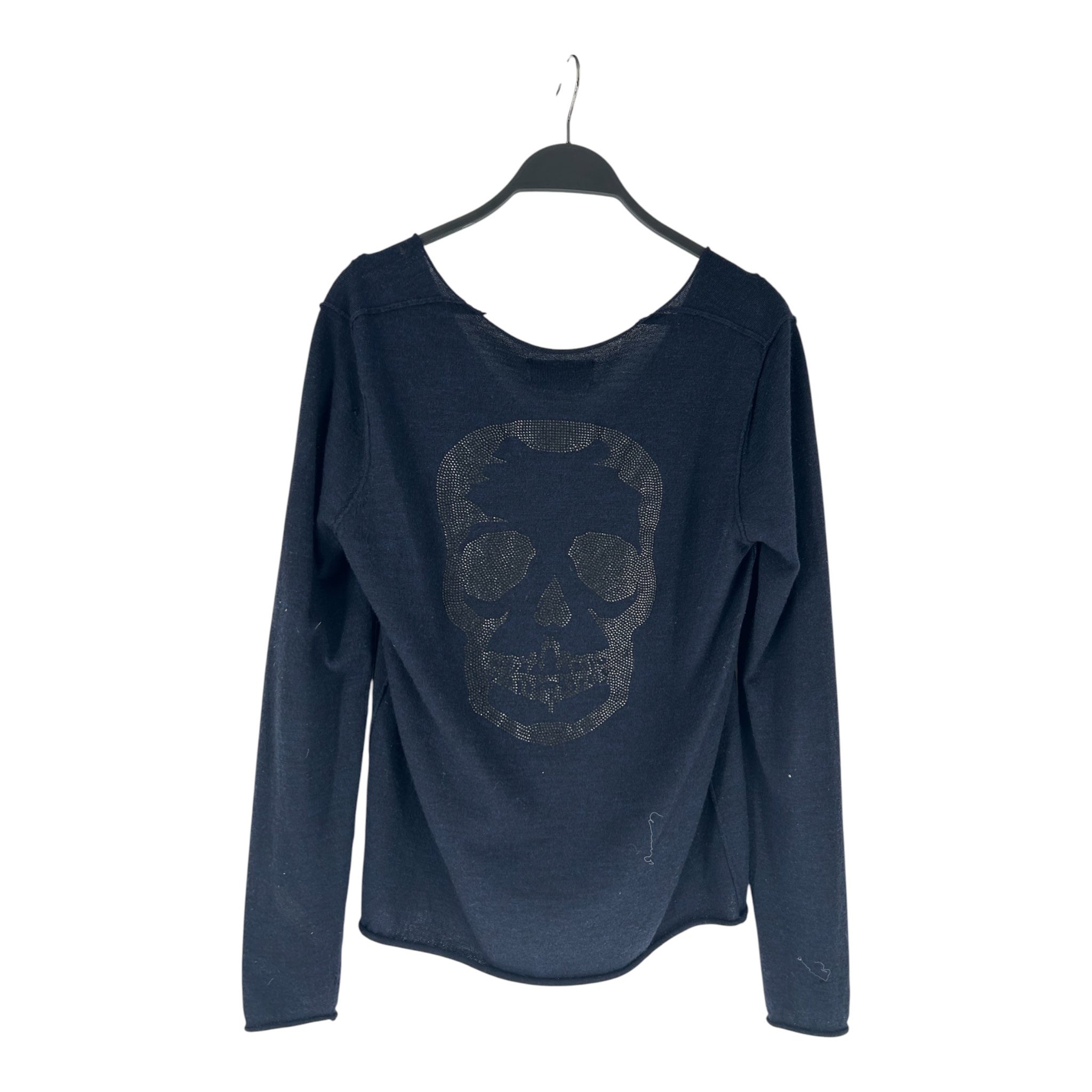 Zadig&Voltaire/Sweater/M/Wool/BLU/SKULL DESIGN ON BACK view 2