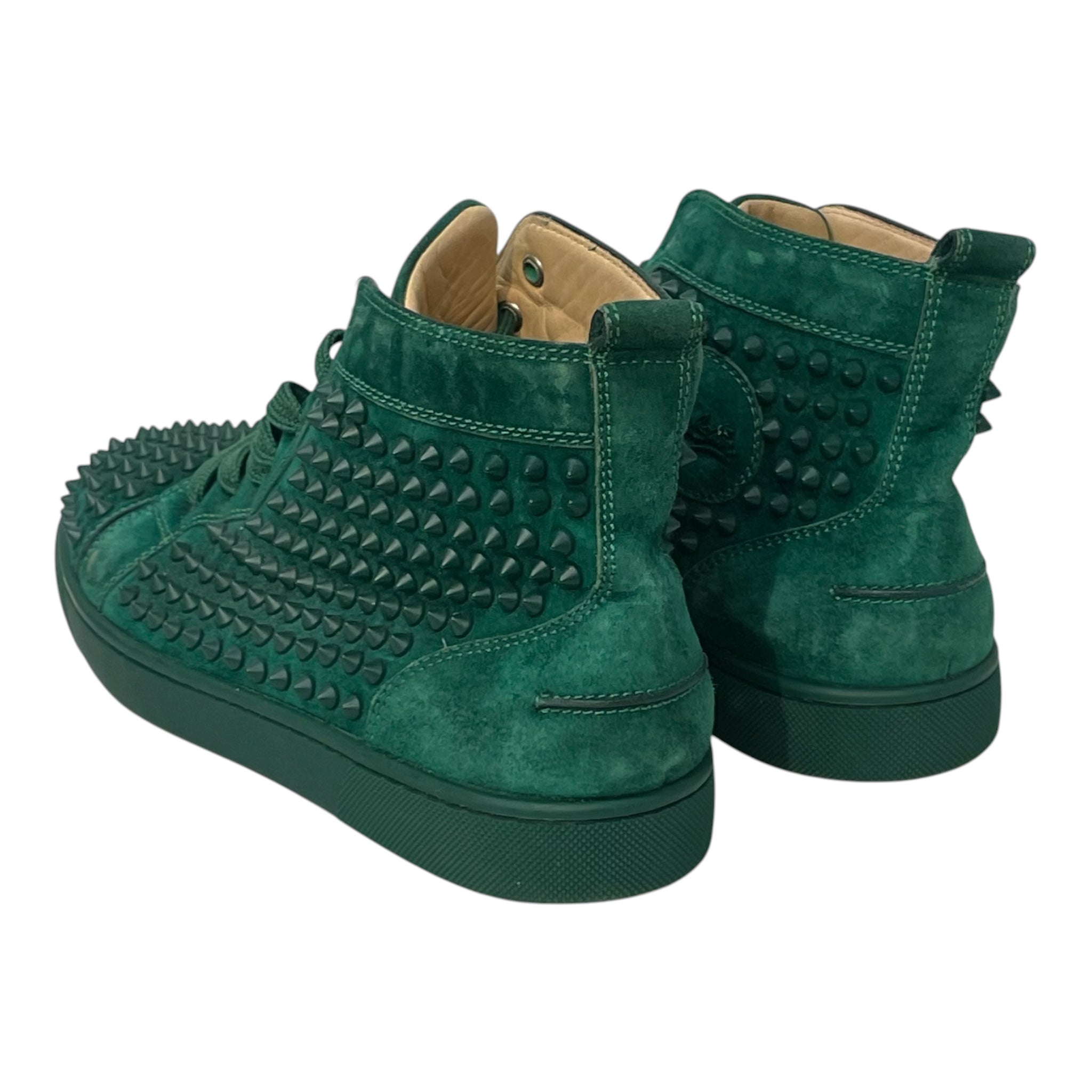 Christian Louboutin/Hi-Sneakers/EU 42/Suede/GRN/SPIKE SNEAKS view 2