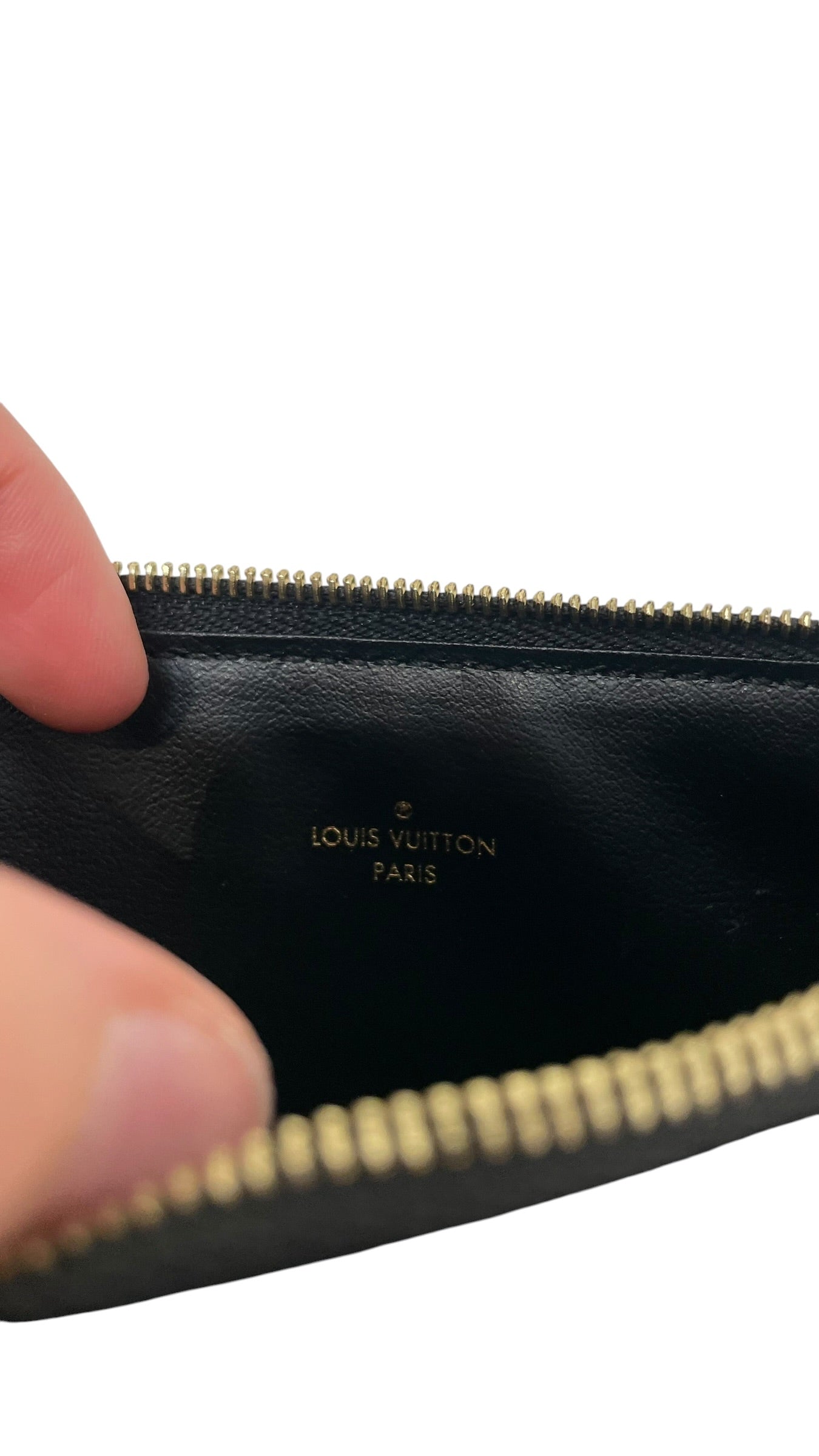 LOUIS VUITTON/Wallet/Monogram/Leather/BLK/Pochette Felicie Zipped Insert view 4