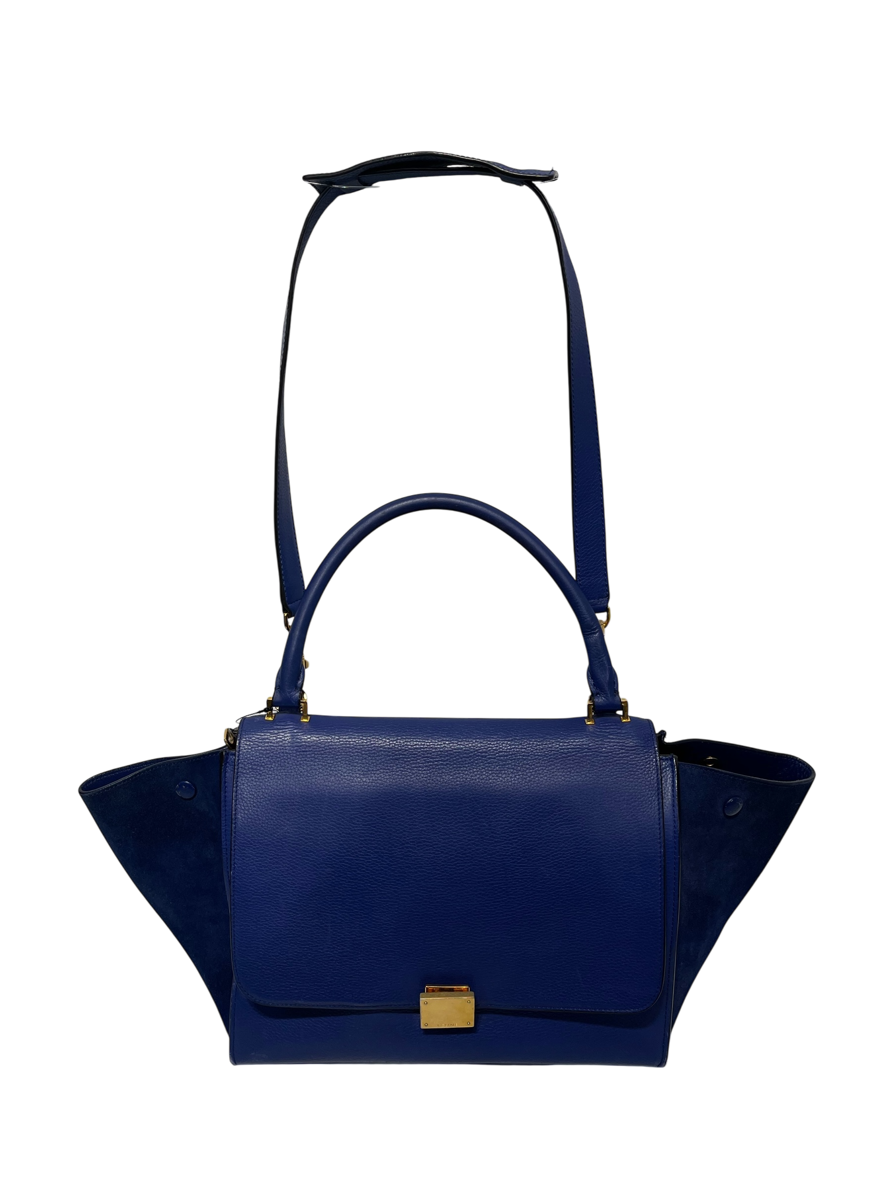 CELINE/Hand Bag/Leather/BLU/ view 1