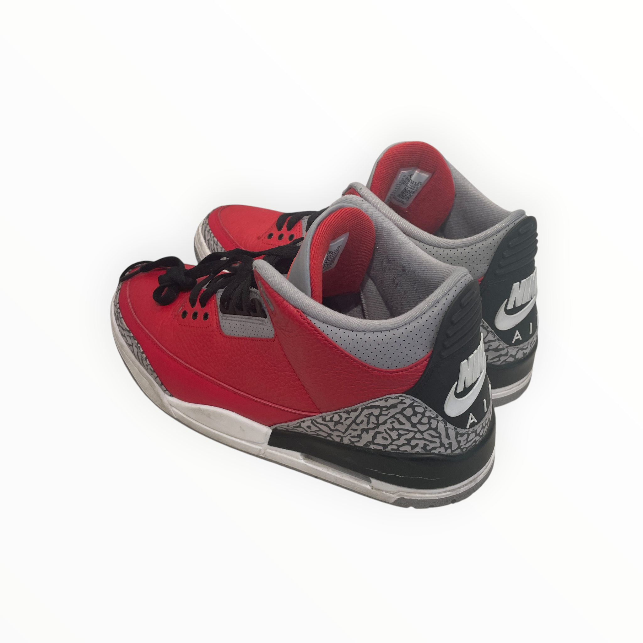 NIKE/Hi-Sneakers/US 12/Leather/RED/JORDAN 3 UNITE view 2