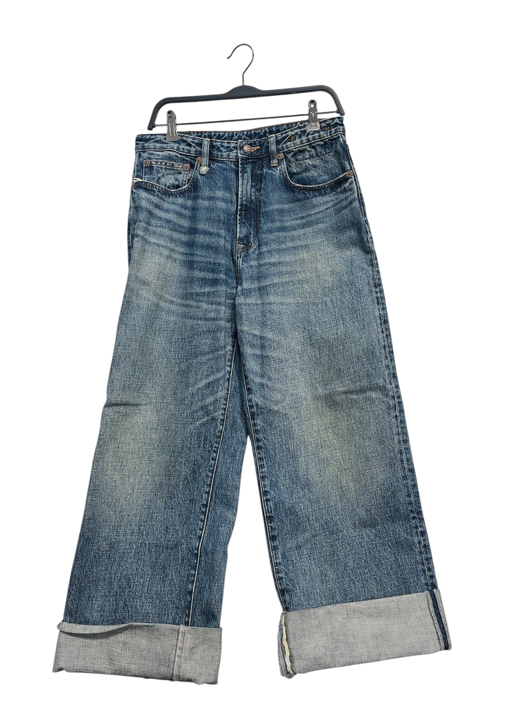 R13/Wide Leg Pants/27/Cotton/BLU/LONG INSEAM view 1