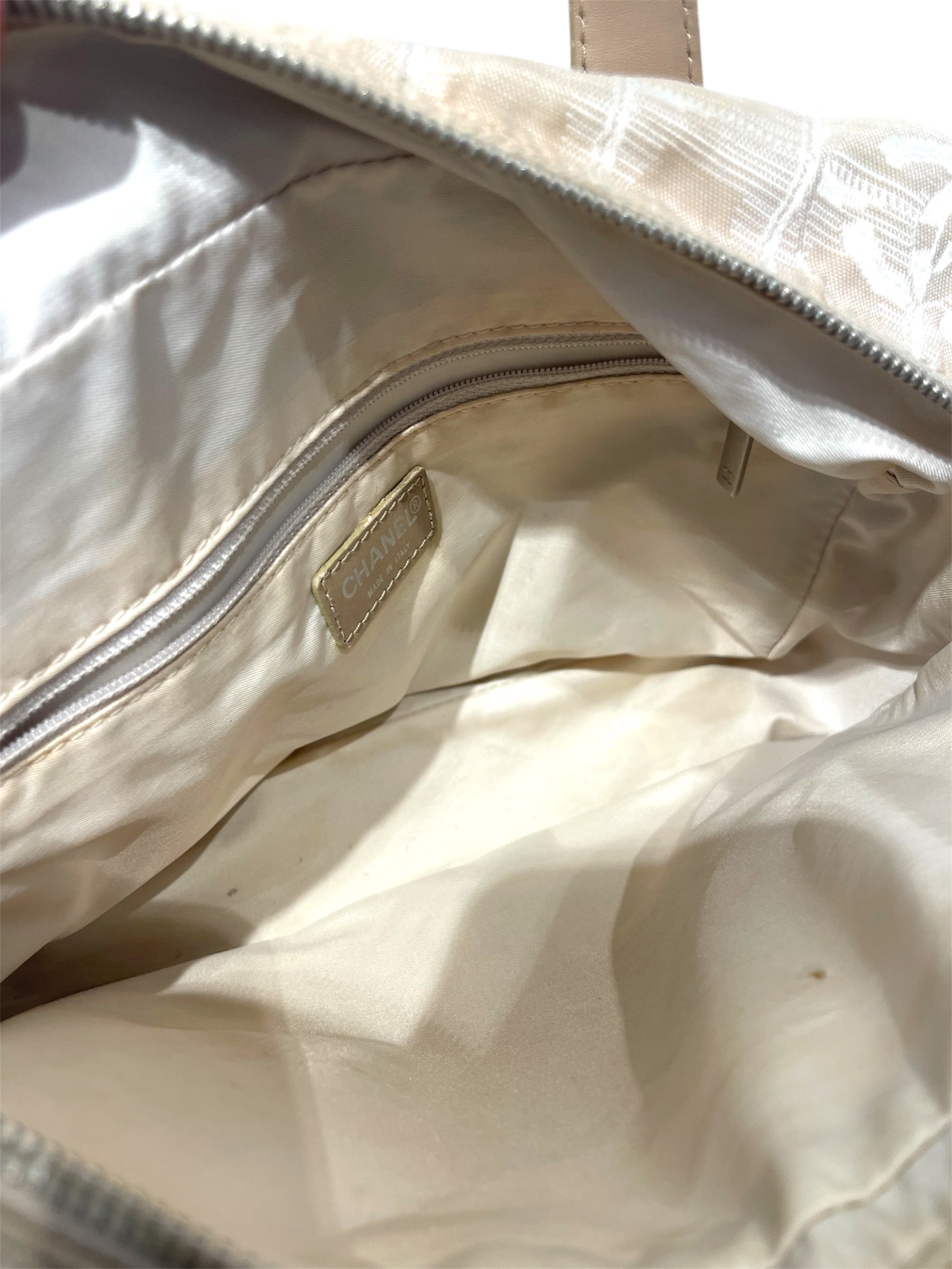 CHANEL/Hand Bag/Monogram/Nylon/CRM/CHANEL GRID MONO 7807995 view 4