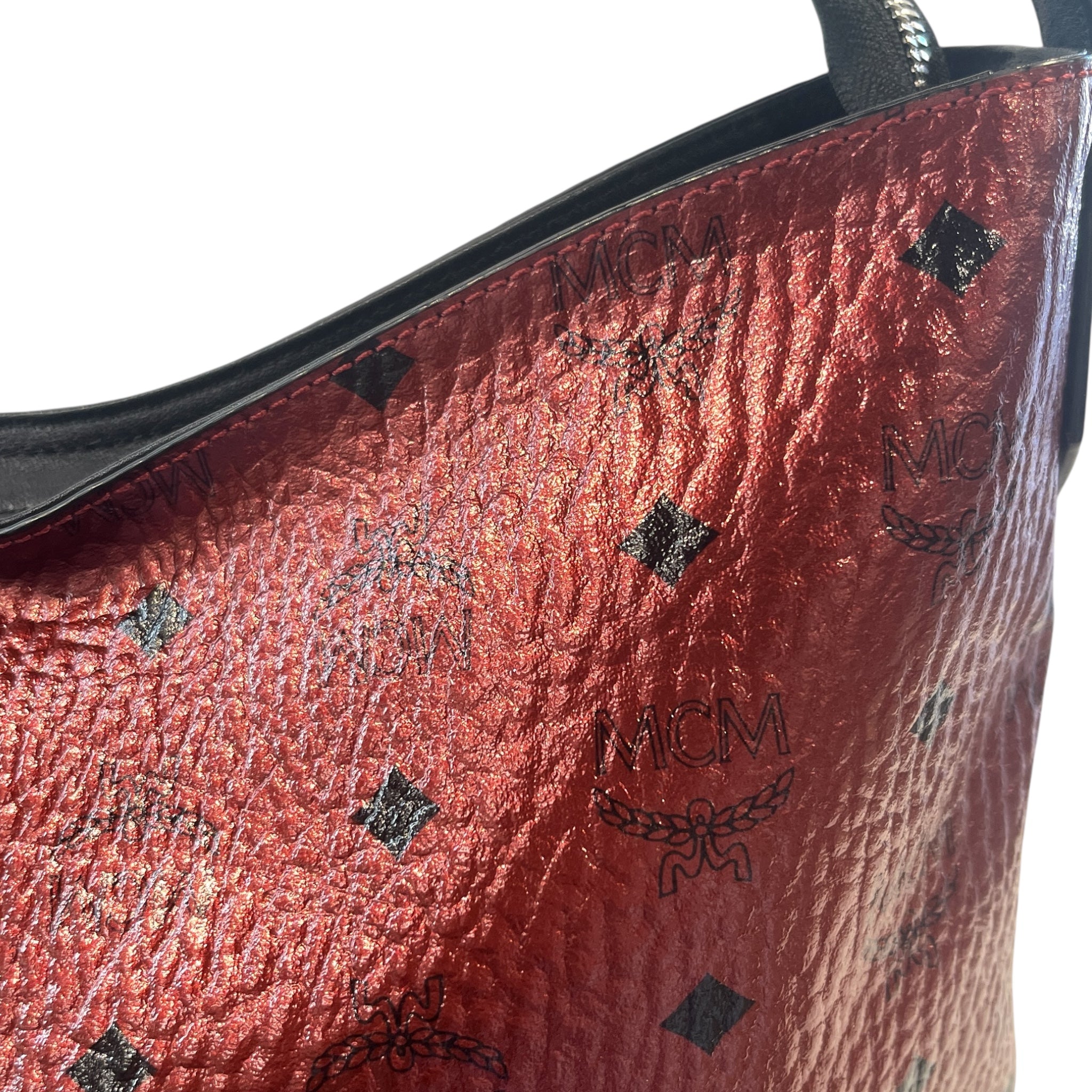 MCM/Bag/Monogram/Leather/BRD/MED SPOT VISETOS HOBO view 6