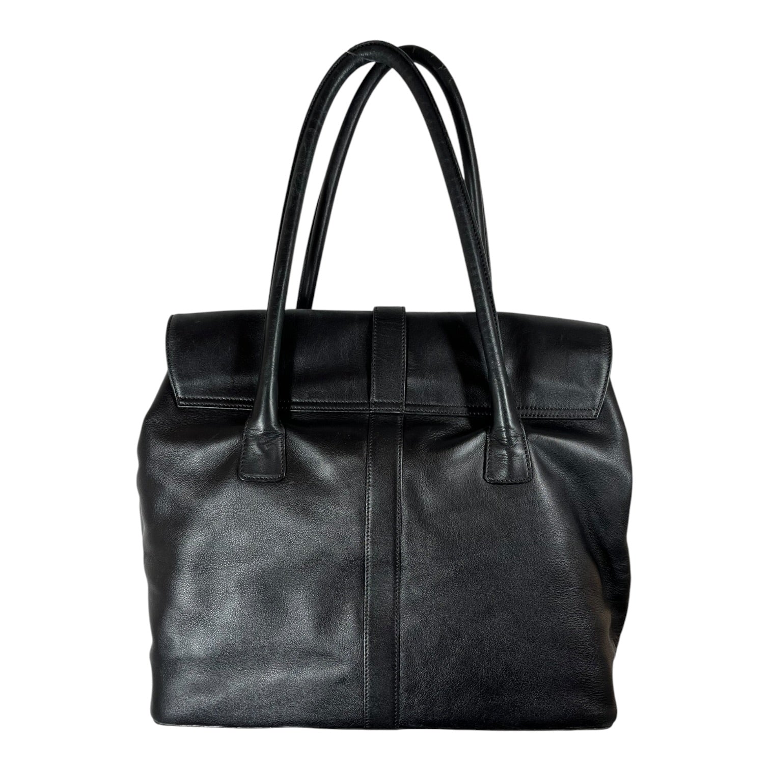 CHANEL/Tote Bag/Leather/BLK/CC TURNLOCK FLAP TOTE view 2