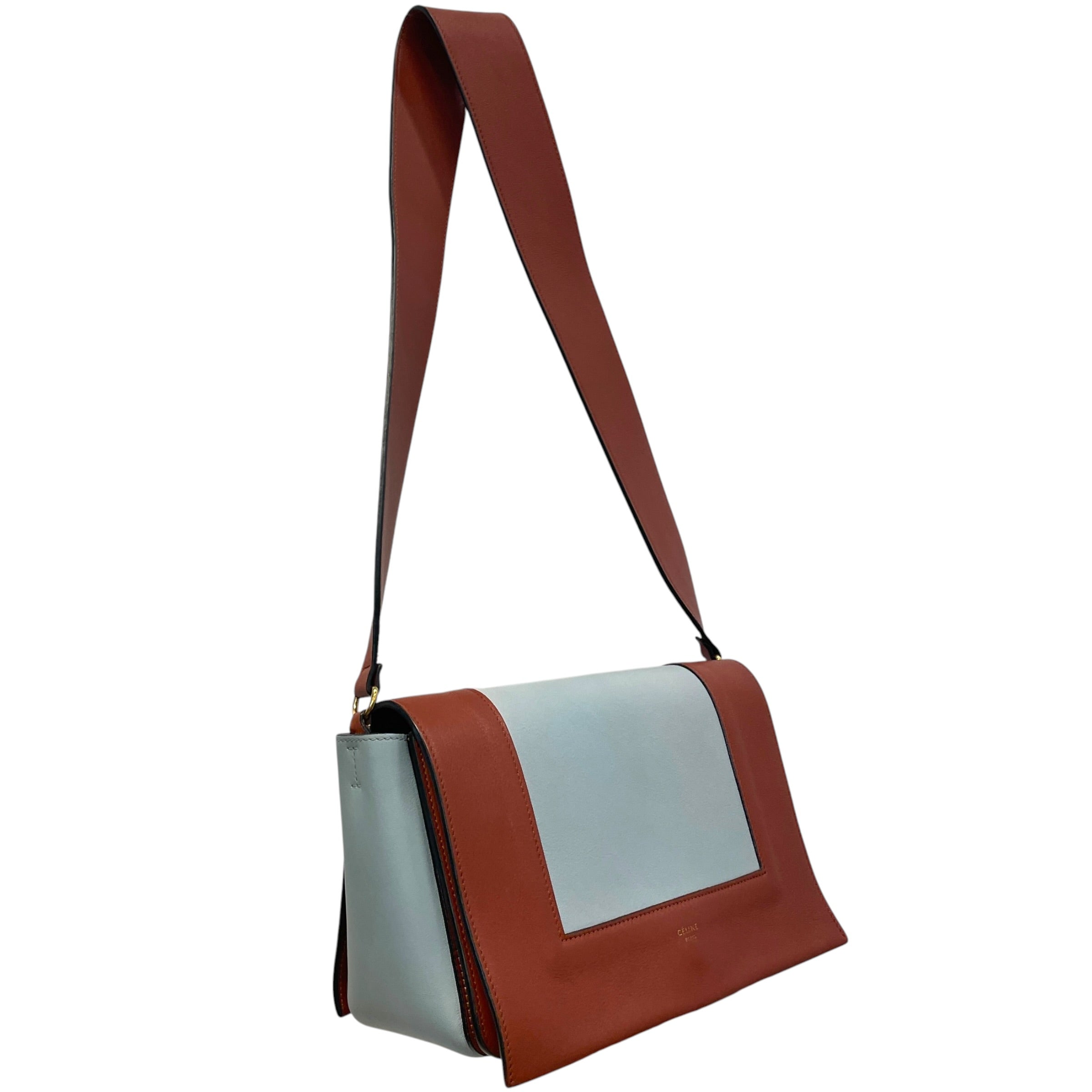 CELINE/Cross Body Bag/Leather/BLU/Frame view 6