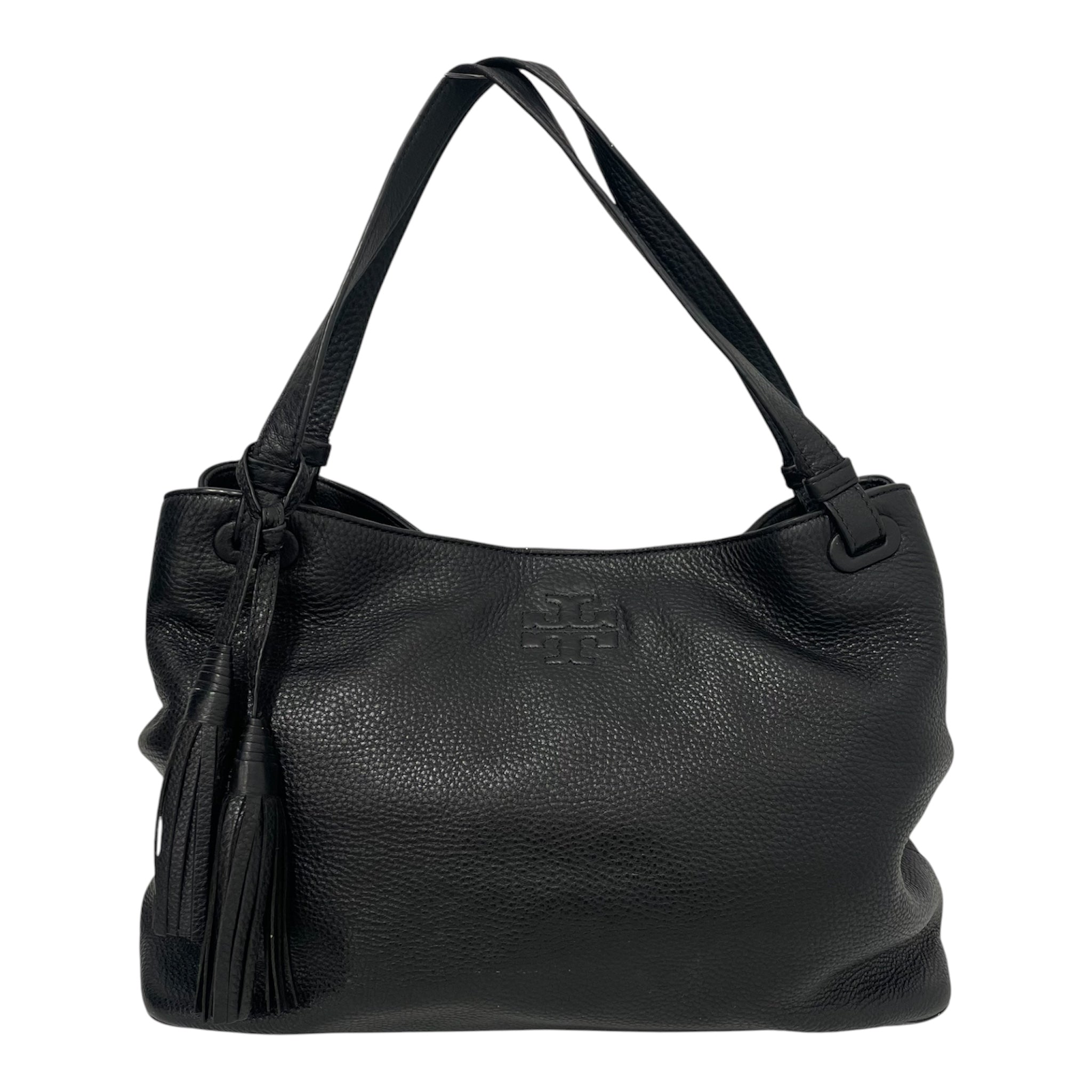 TORY BURCH/Tote Bag/Leather/BLK/ view 1