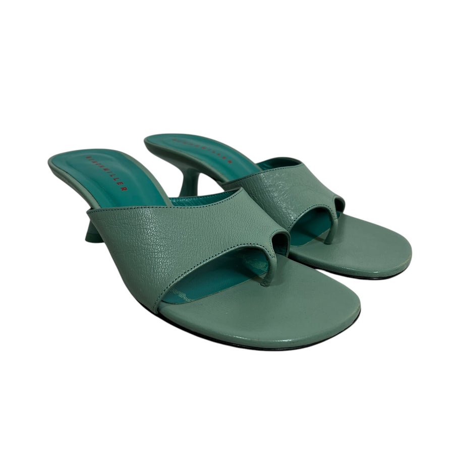 大人気新品セール ブ SIMON MILLER/Sandals/US Sle Heel/Giant 7/Leather/BLU/Chunky 靴