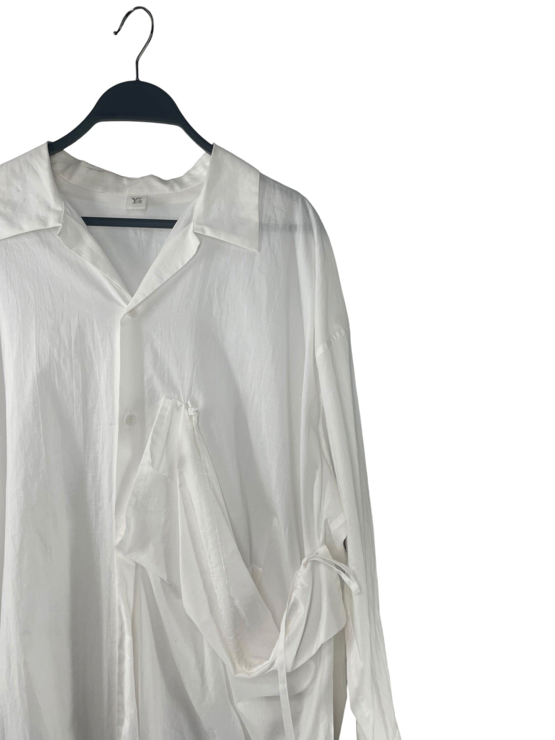 Y's/LS Shirt/2/Cotton/WHT/YY-D04-030 RUNWAY 90S LAYERED view 3