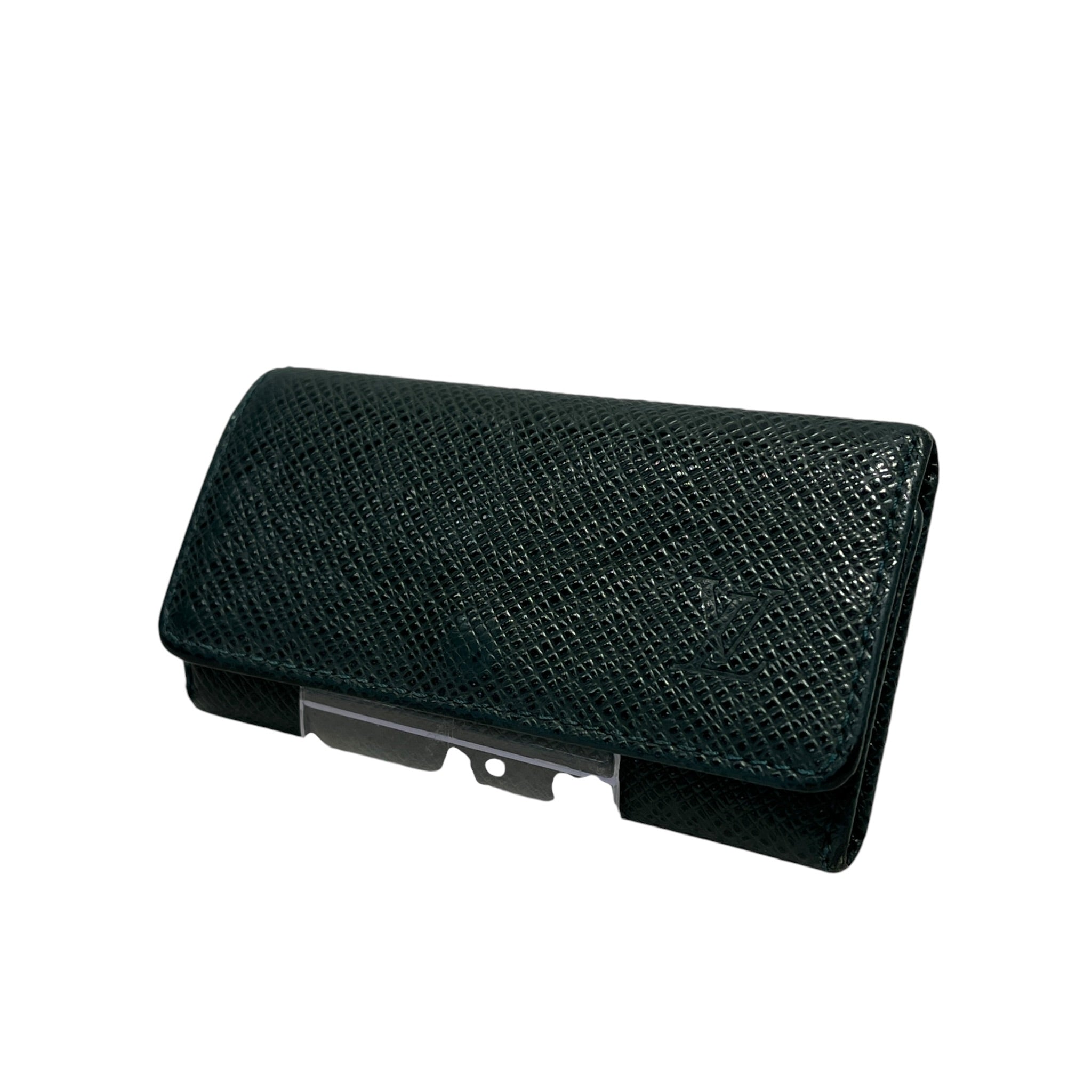 LOUIS VUITTON/Key Holder/Leather/GRN/taiga button key case view 1