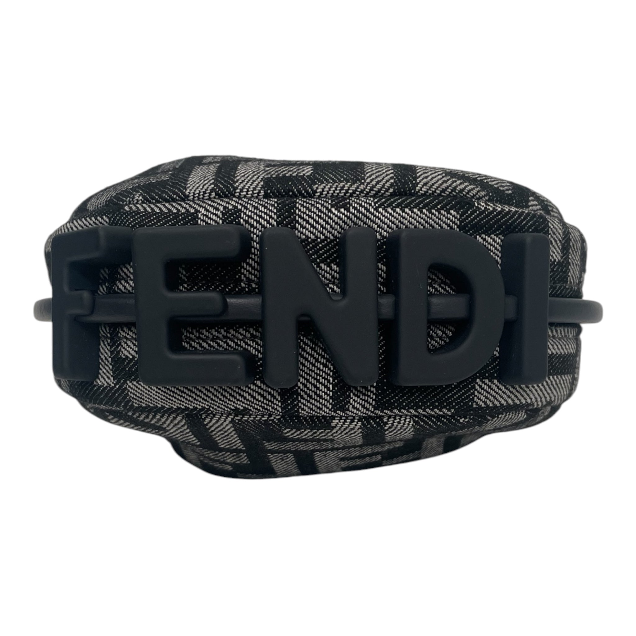 FENDI/Hand Bag/All Over Print/NVY/NANO HOBO CHARM MINI view 3