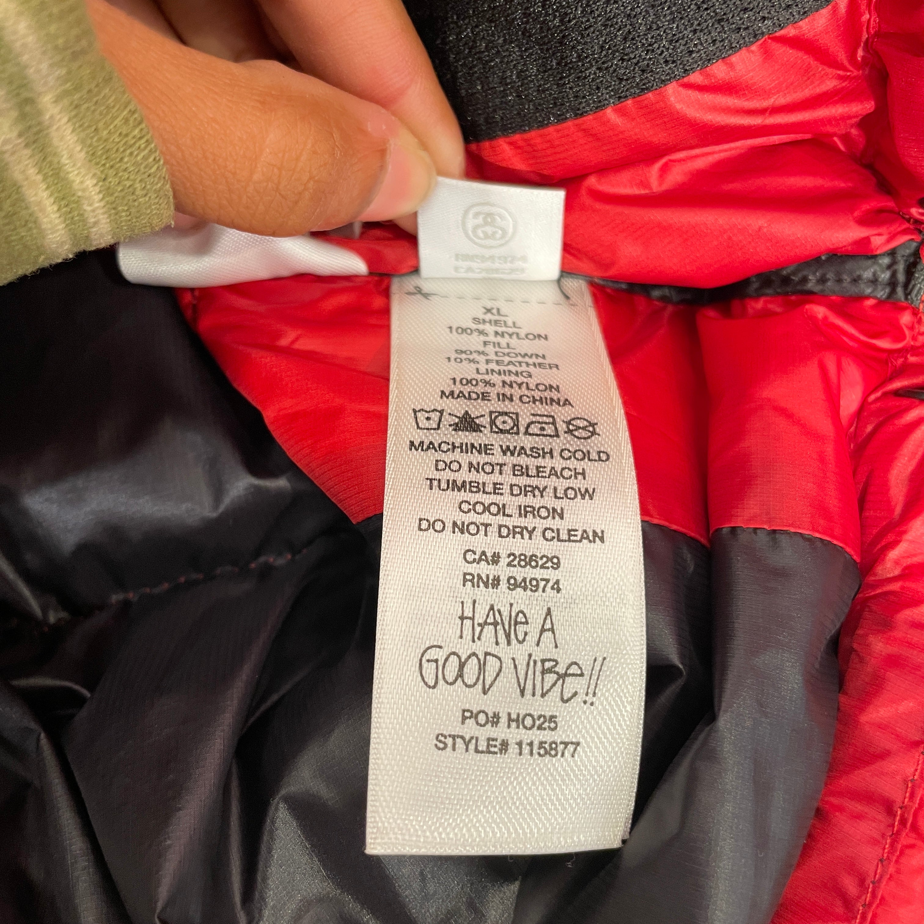 STUSSY/Puffer Jkt/XL/Nylon/RED/MICRO RIPSTOP DOWN JACKET view 4