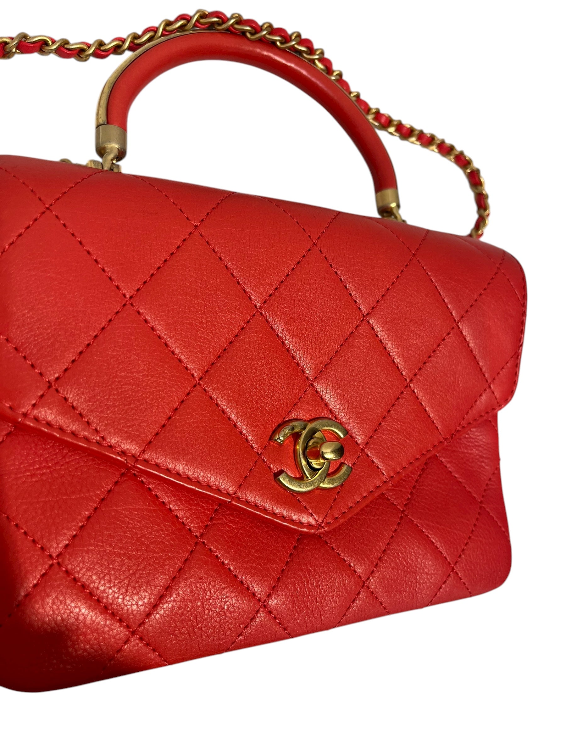 CHANEL/Cross Body Bag/Leather/ORN/CORAL CALFSKIN-EID-JJMV3WK view 4