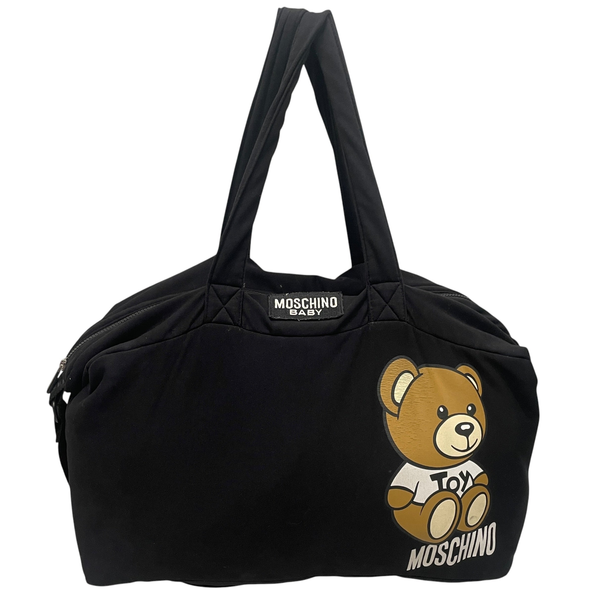 MOSCHINO/Cross Body Bag/Cotton/BLK/MOSCHINO BABY TEDDY BEAR view 1